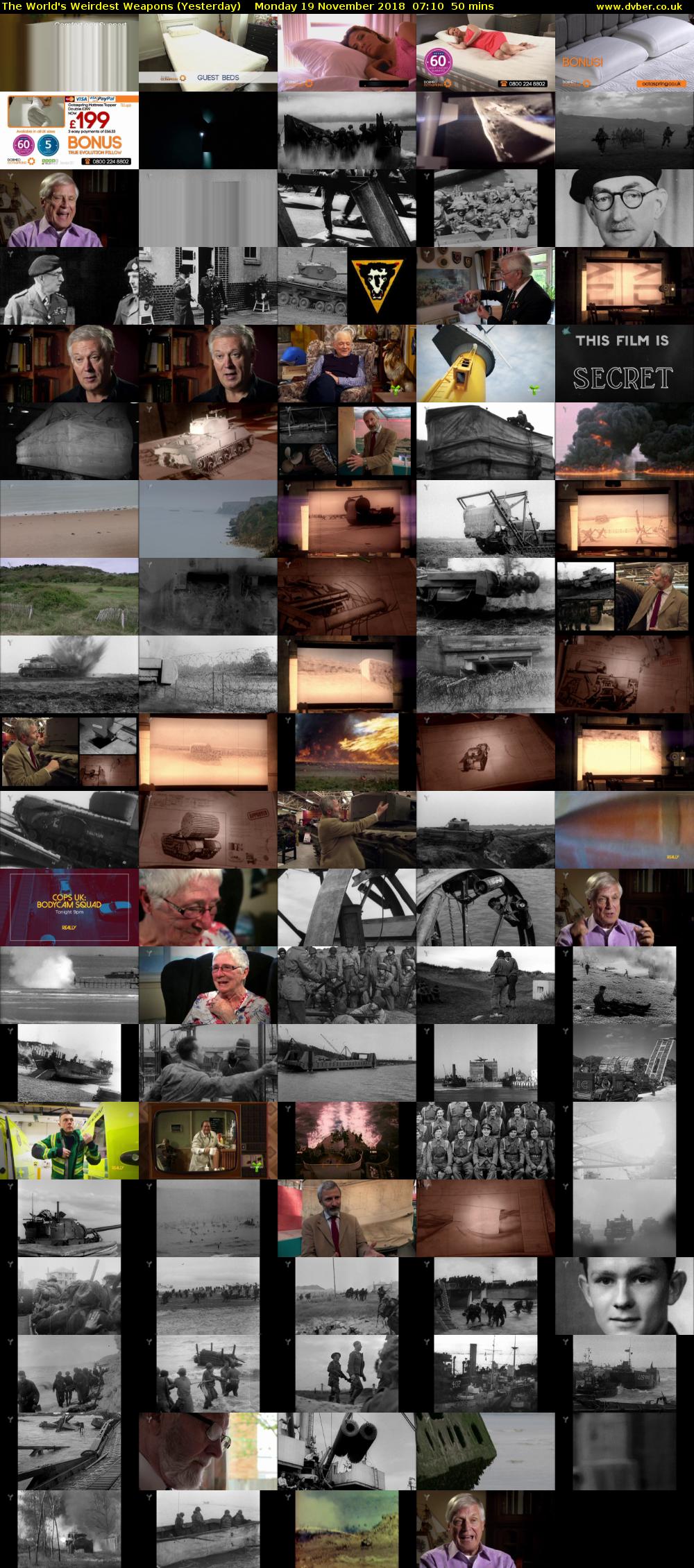 The World's Weirdest Weapons (Yesterday) Monday 19 November 2018 07:10 - 08:00