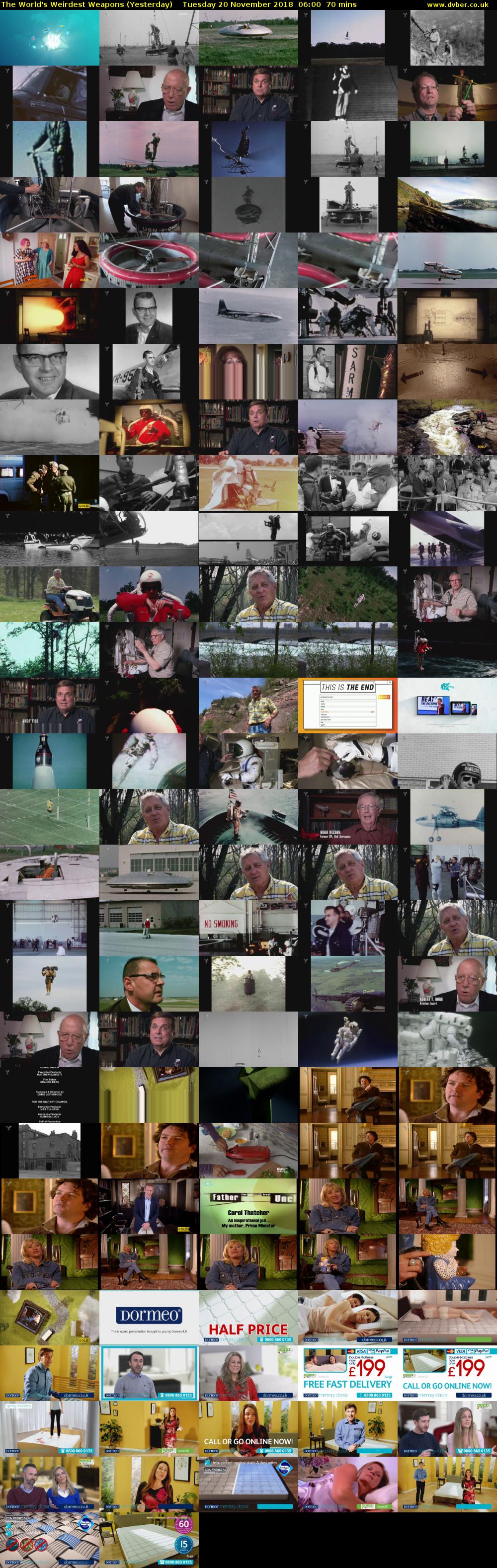 The World's Weirdest Weapons (Yesterday) Tuesday 20 November 2018 06:00 - 07:10