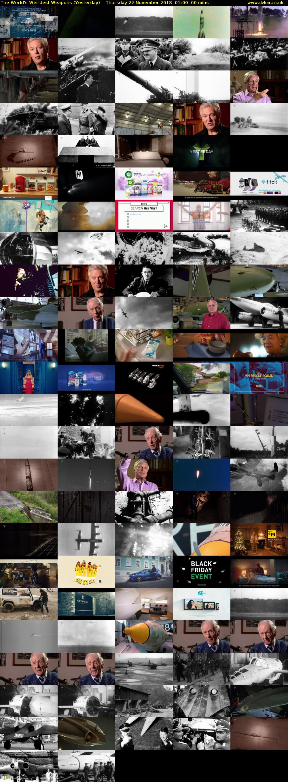 The World's Weirdest Weapons (Yesterday) Thursday 22 November 2018 01:00 - 02:00