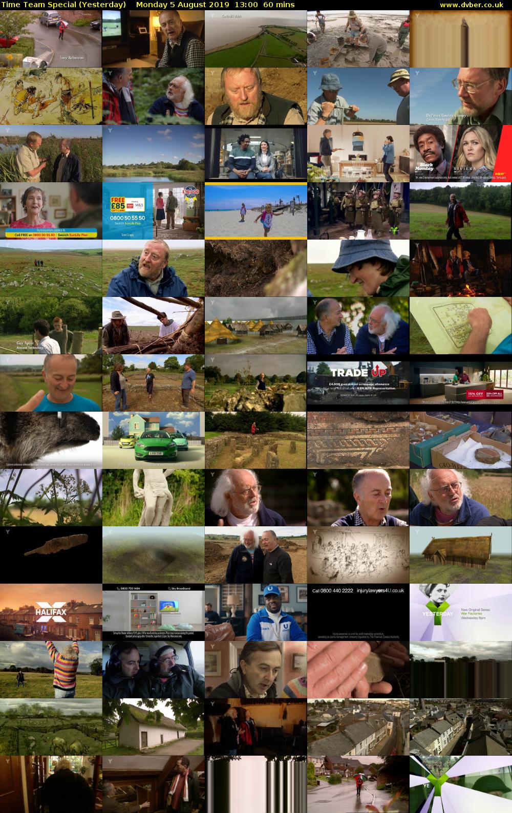 Time Team Special (Yesterday) Monday 5 August 2019 13:00 - 14:00