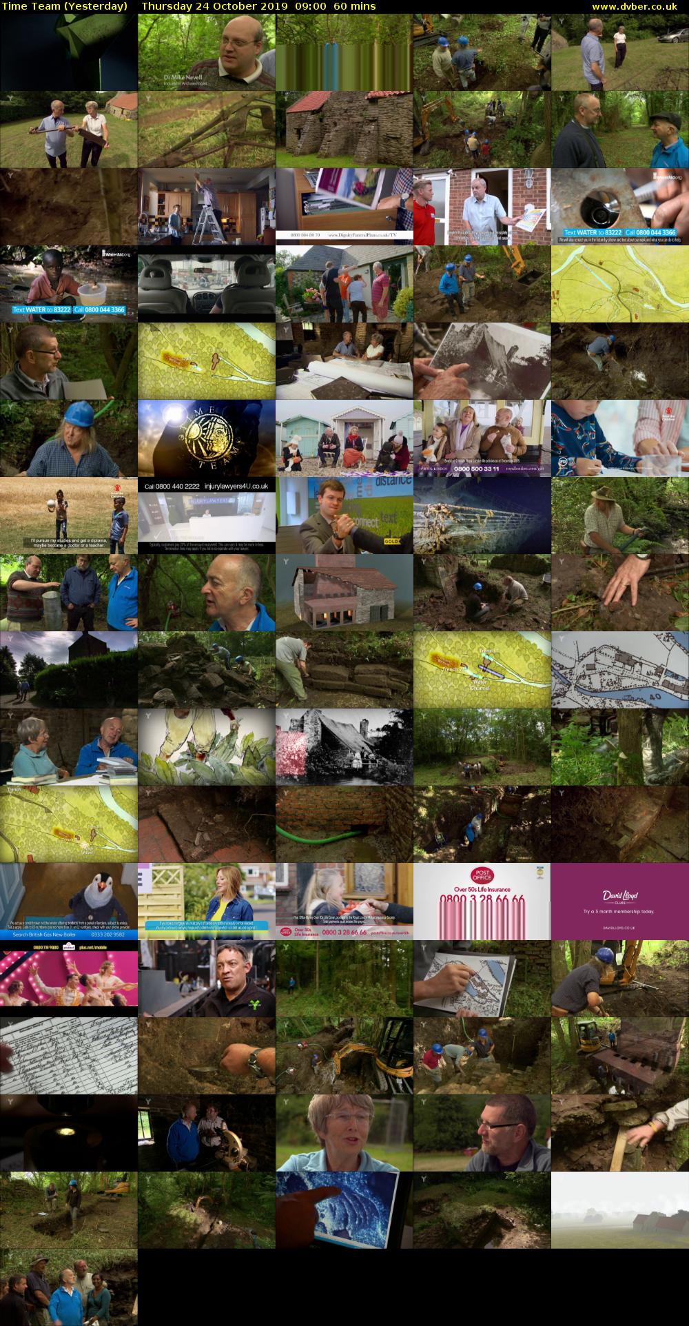 Time Team (Yesterday) Thursday 24 October 2019 09:00 - 10:00