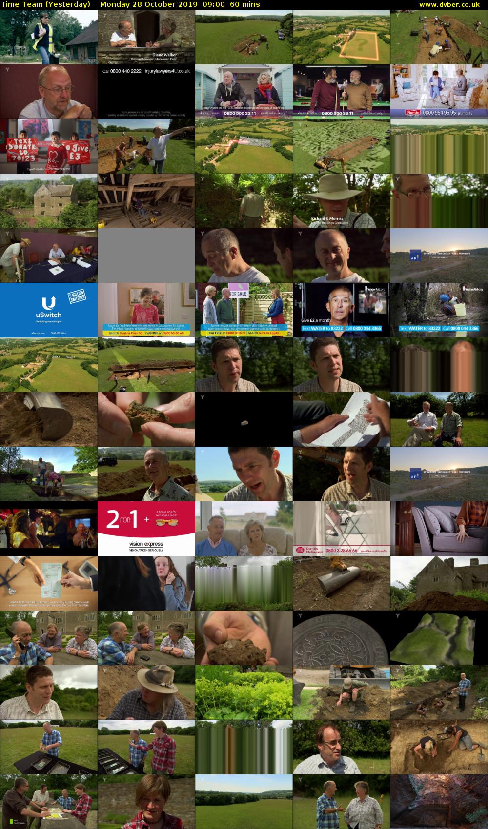 Time Team (Yesterday) Monday 28 October 2019 09:00 - 10:00