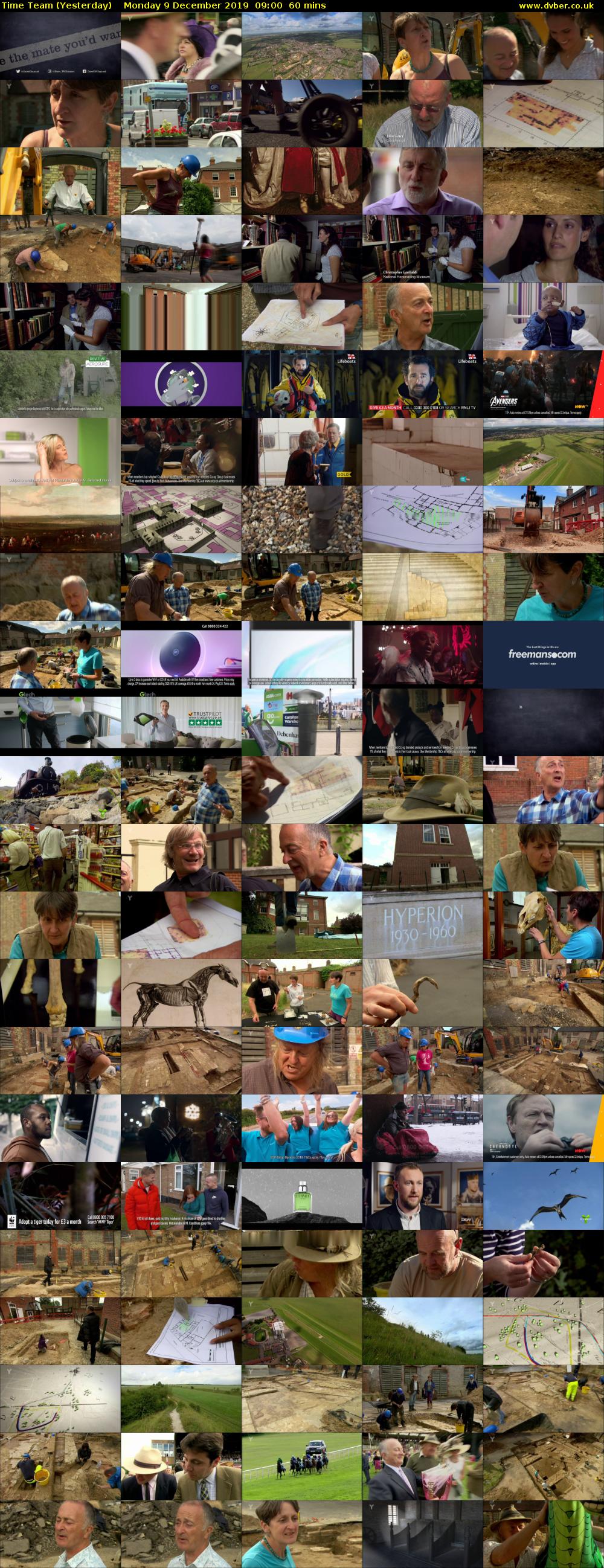 Time Team (Yesterday) Monday 9 December 2019 09:00 - 10:00