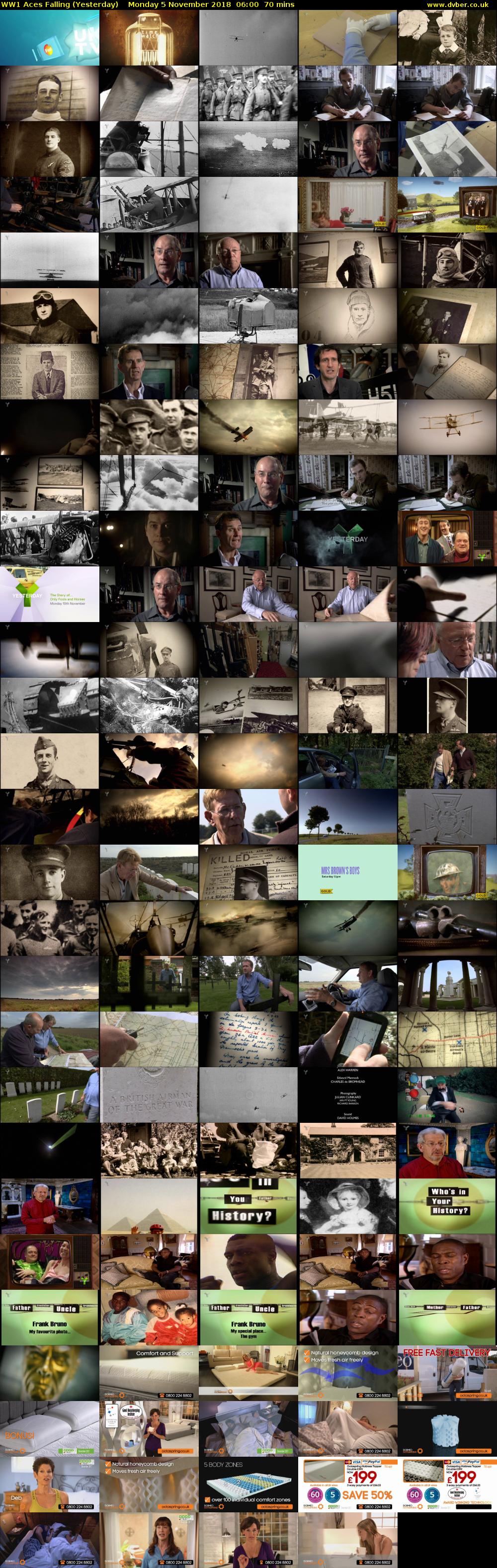 WW1 Aces Falling (Yesterday) Monday 5 November 2018 06:00 - 07:10