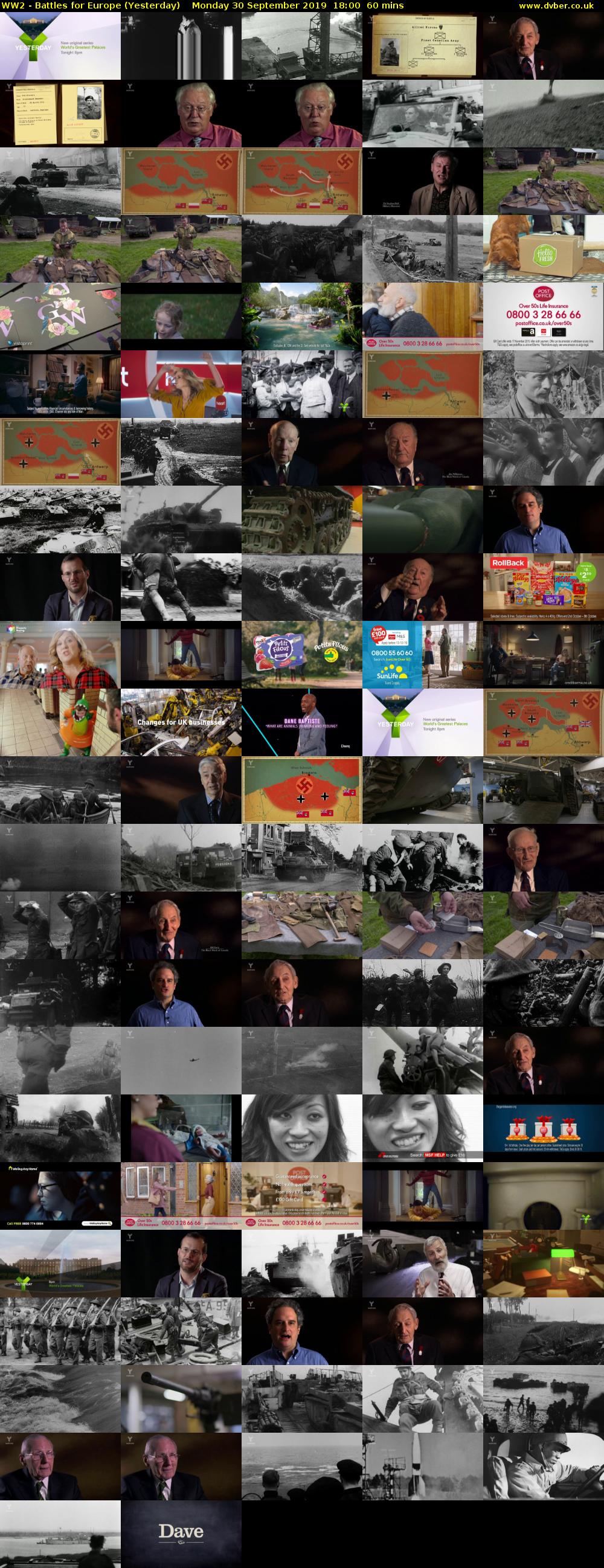 WW2 - Battles for Europe (Yesterday) Monday 30 September 2019 18:00 - 19:00