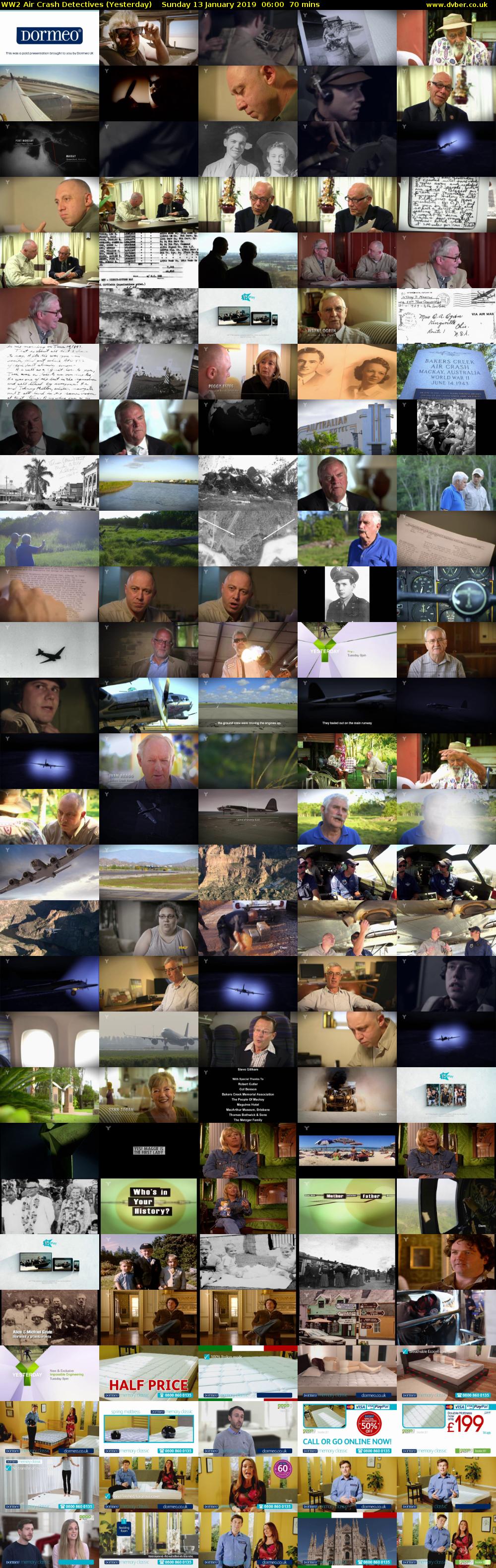 WW2 Air Crash Detectives (Yesterday) Sunday 13 January 2019 06:00 - 07:10