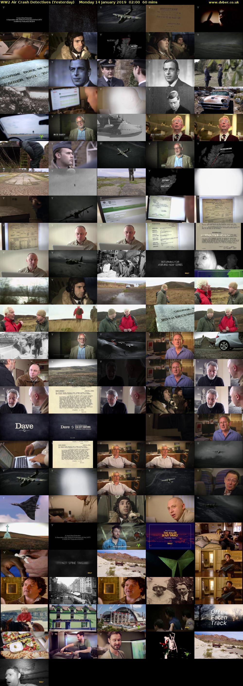 WW2 Air Crash Detectives (Yesterday) Monday 14 January 2019 02:00 - 03:00