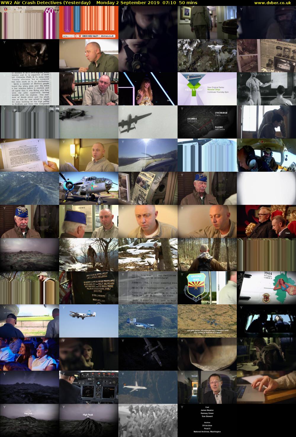 WW2 Air Crash Detectives (Yesterday) Monday 2 September 2019 07:10 - 08:00