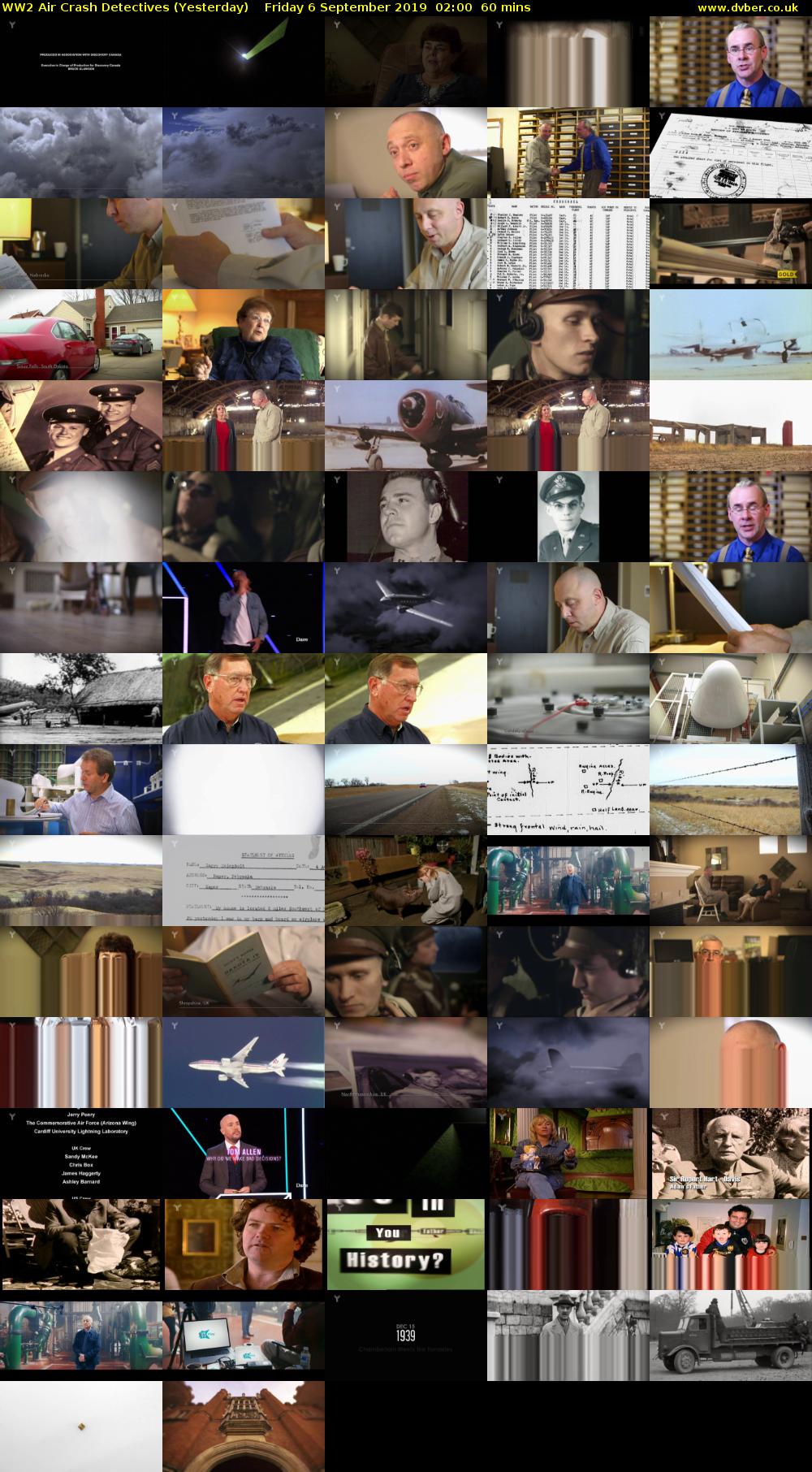 WW2 Air Crash Detectives (Yesterday) Friday 6 September 2019 02:00 - 03:00