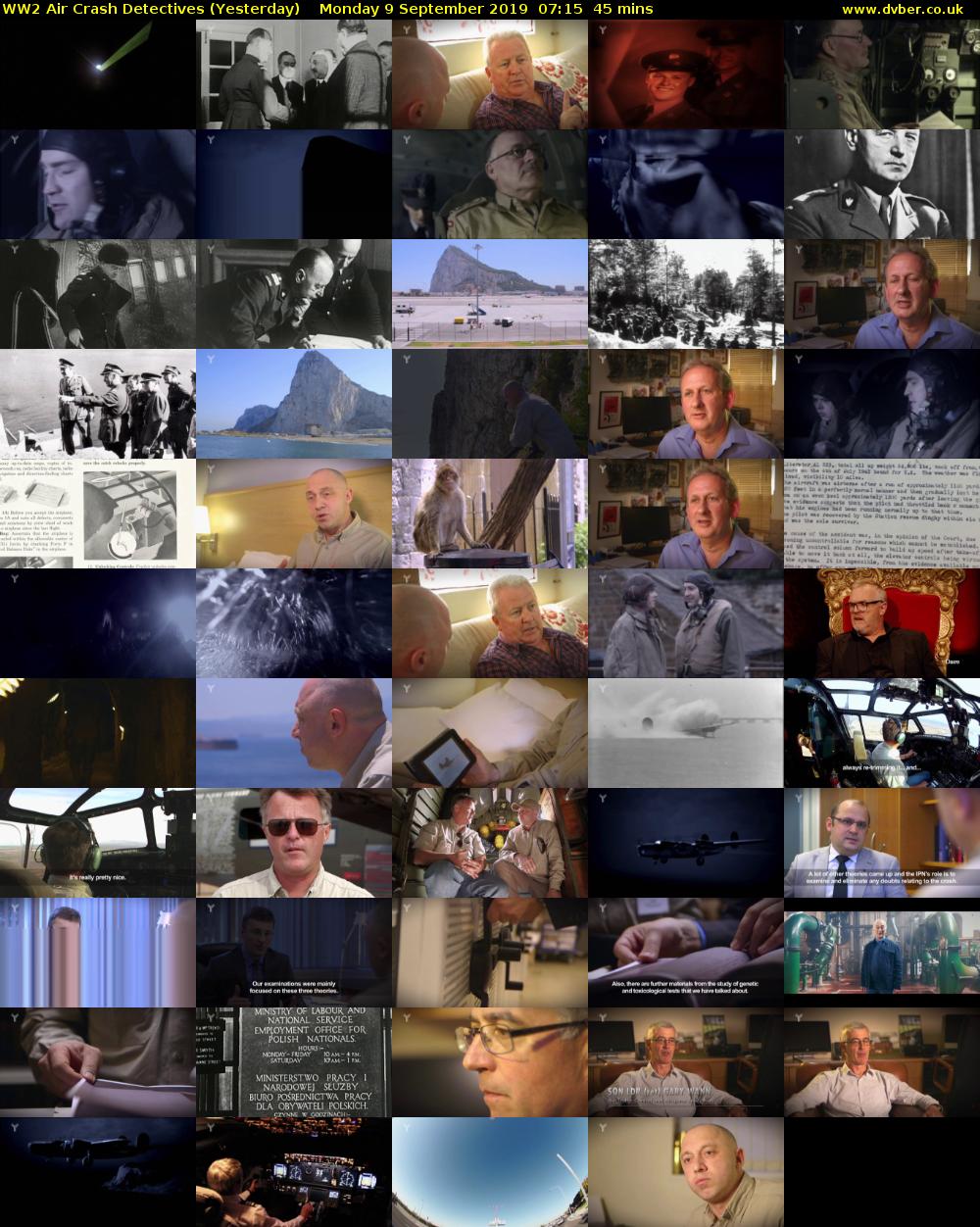 WW2 Air Crash Detectives (Yesterday) Monday 9 September 2019 07:15 - 08:00