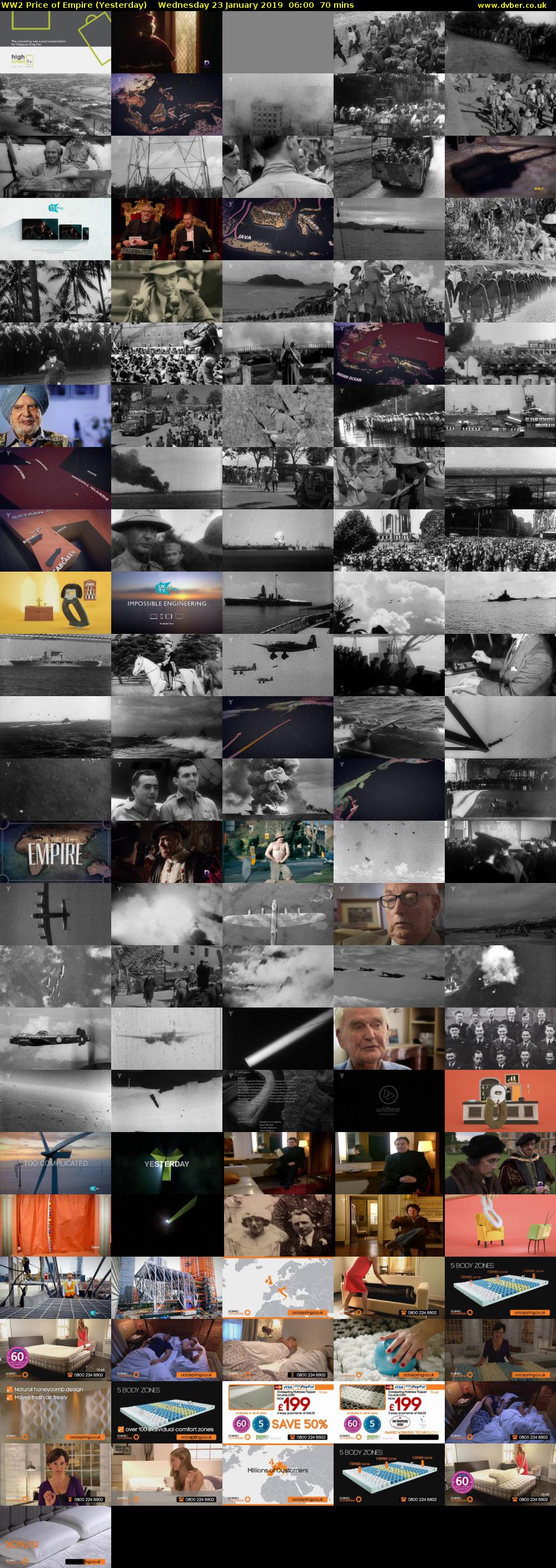 WW2 Price of Empire (Yesterday) Wednesday 23 January 2019 06:00 - 07:10