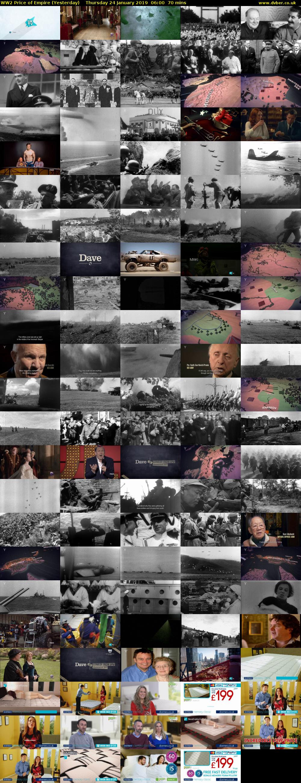 WW2 Price of Empire (Yesterday) Thursday 24 January 2019 06:00 - 07:10