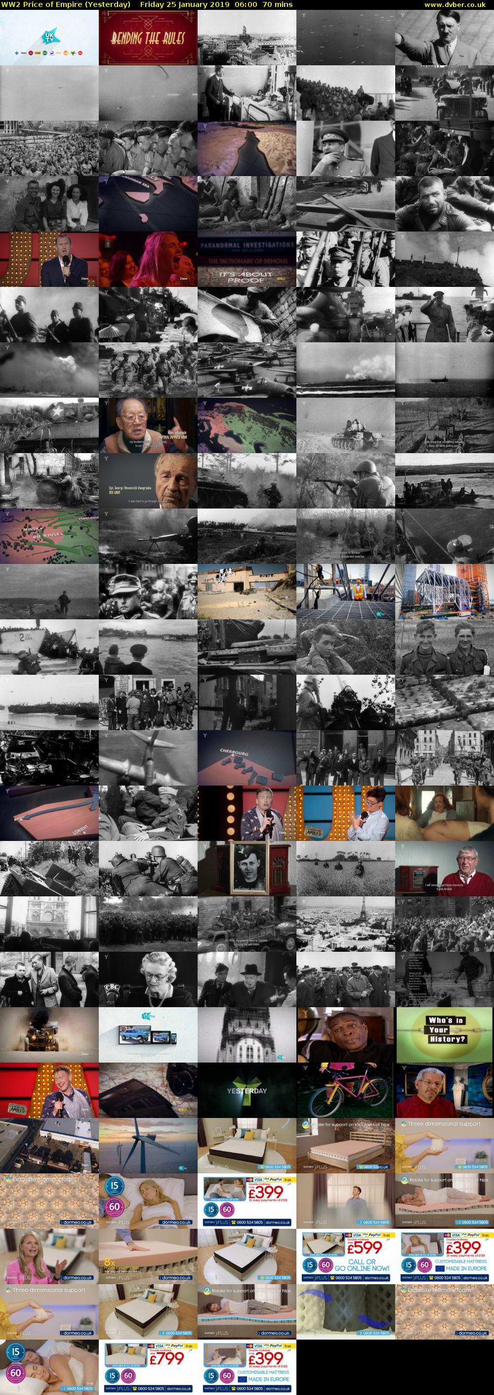 WW2 Price of Empire (Yesterday) Friday 25 January 2019 06:00 - 07:10