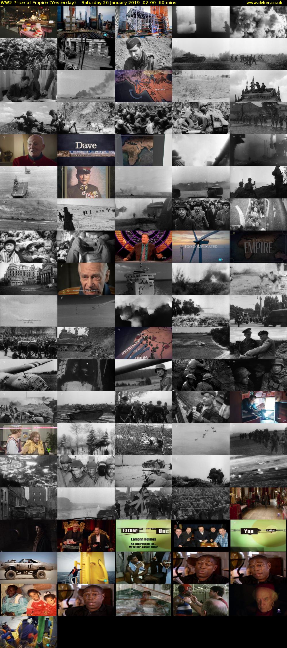 WW2 Price of Empire (Yesterday) Saturday 26 January 2019 02:00 - 03:00