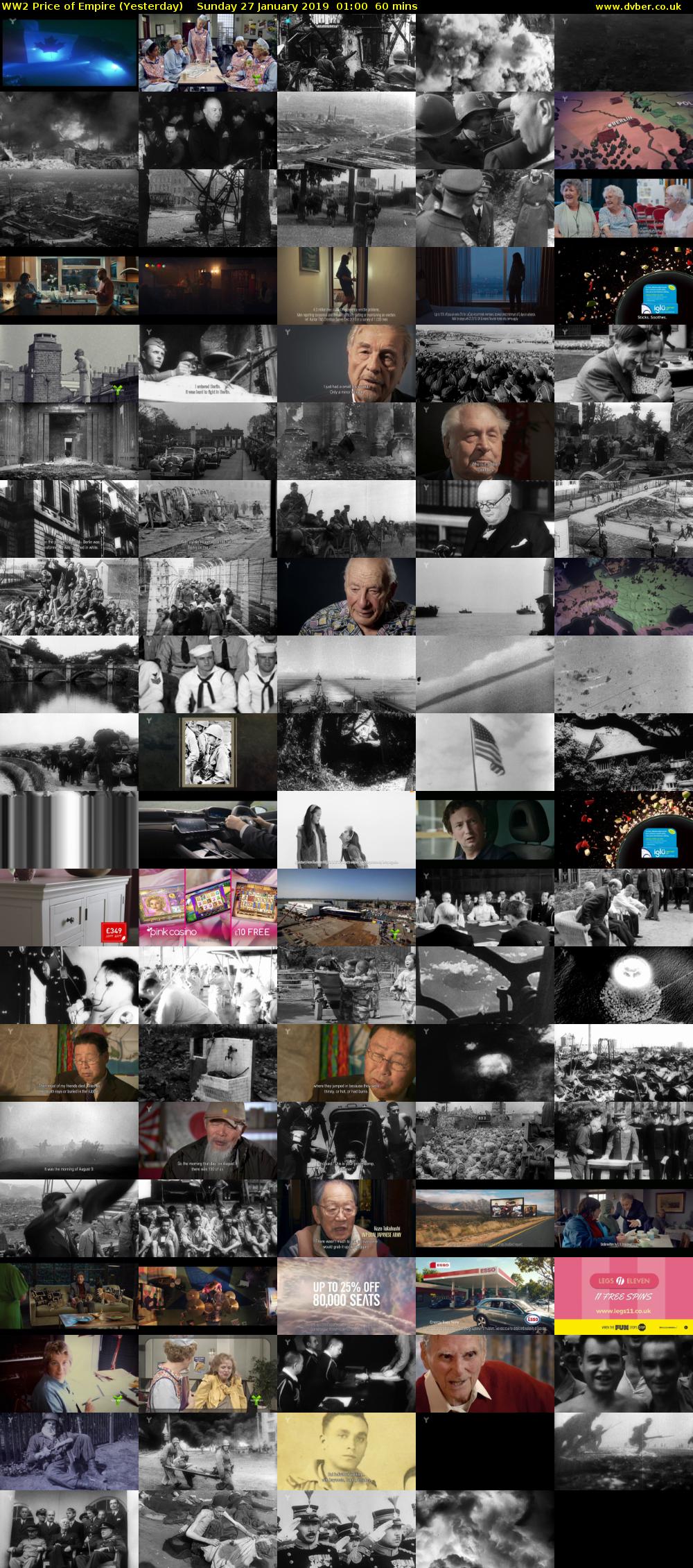 WW2 Price of Empire (Yesterday) Sunday 27 January 2019 01:00 - 02:00