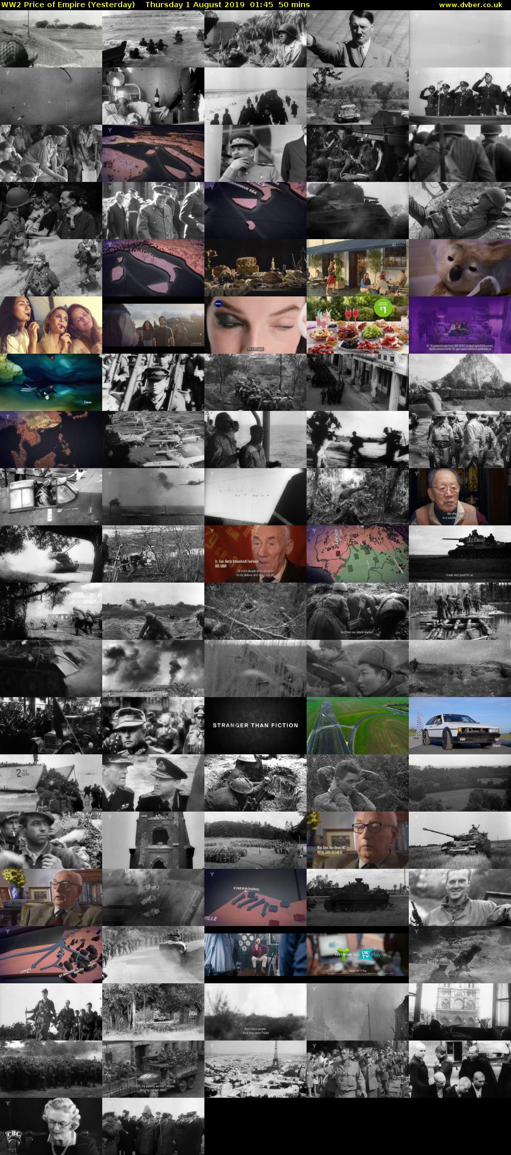 WW2 Price of Empire (Yesterday) Thursday 1 August 2019 01:45 - 02:35