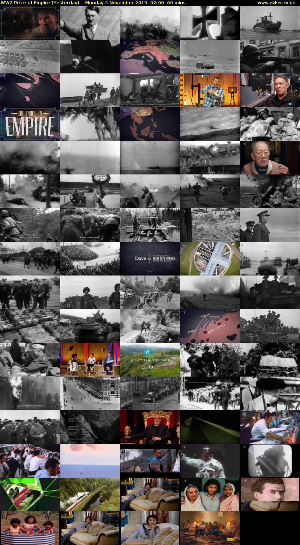 WW2 Price of Empire (Yesterday) Monday 4 November 2019 02:00 - 03:00