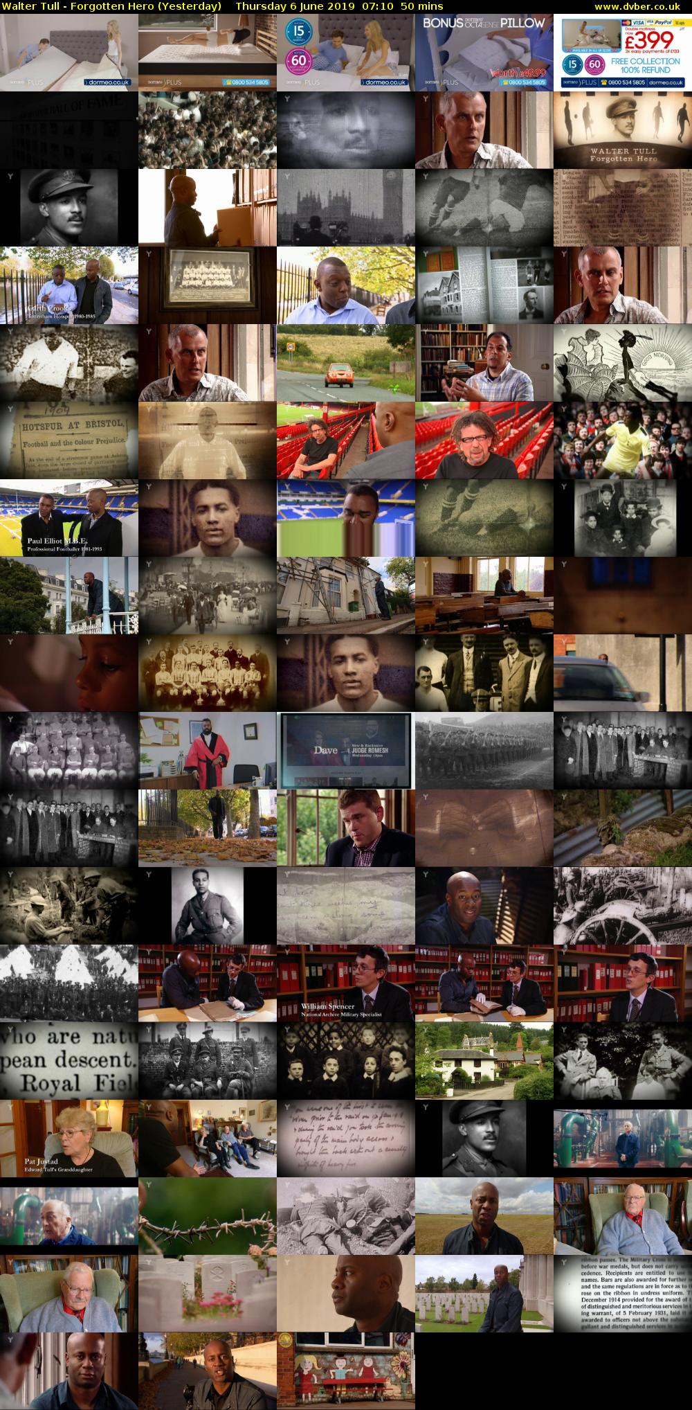 Walter Tull - Forgotten Hero (Yesterday) Thursday 6 June 2019 07:10 - 08:00