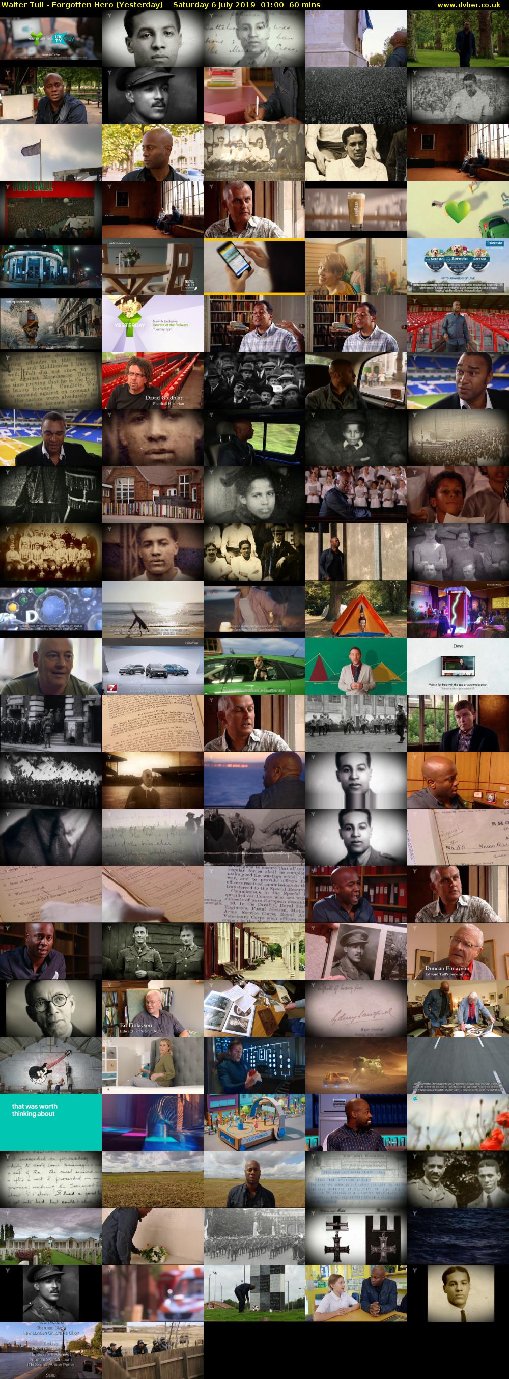 Walter Tull - Forgotten Hero (Yesterday) Saturday 6 July 2019 01:00 - 02:00