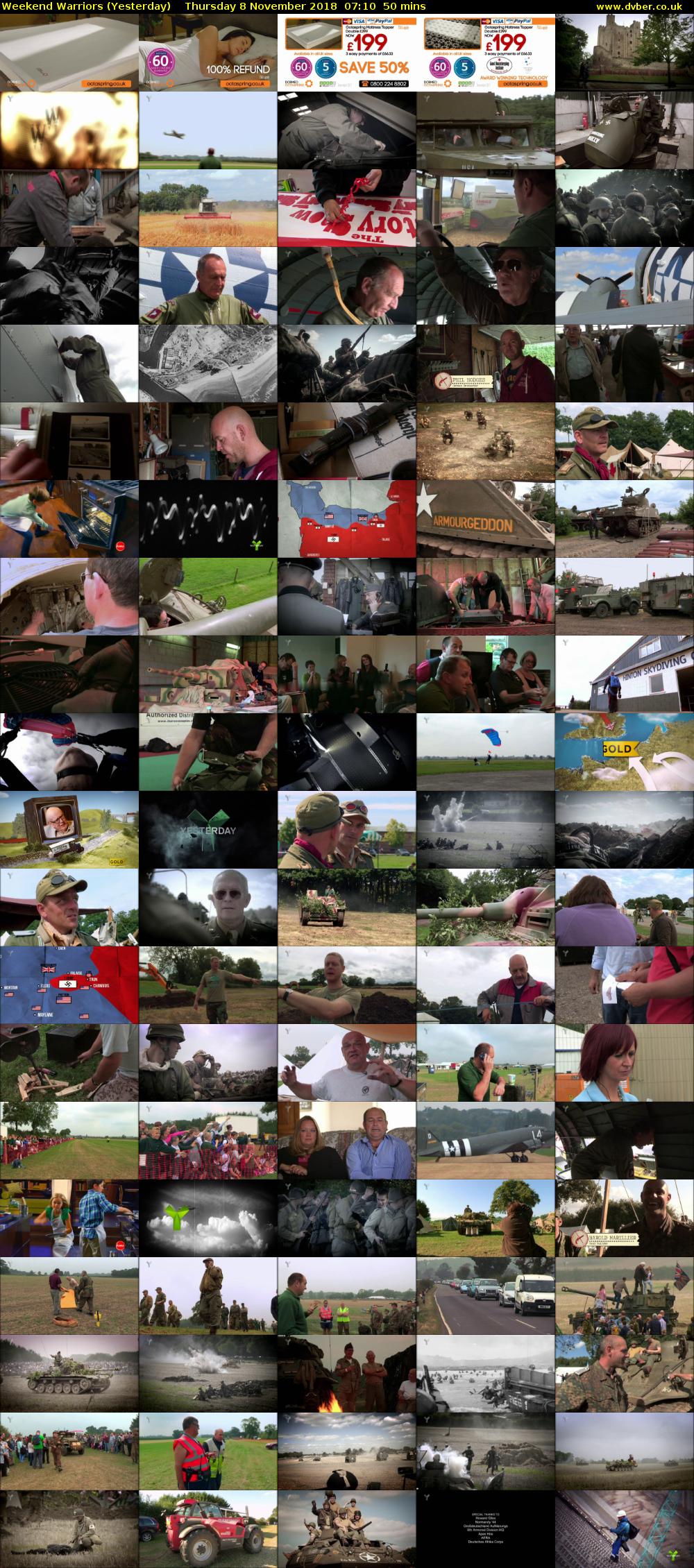 Weekend Warriors (Yesterday) Thursday 8 November 2018 07:10 - 08:00