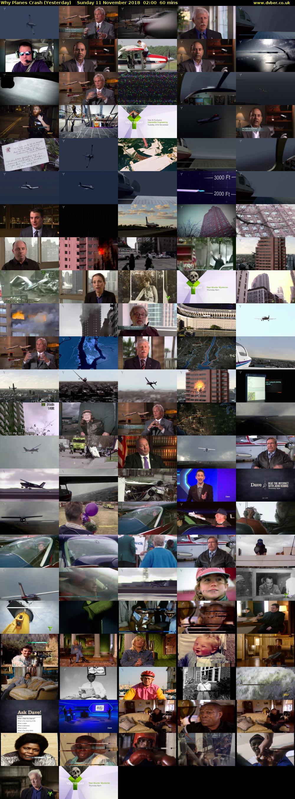 Why Planes Crash (Yesterday) Sunday 11 November 2018 02:00 - 03:00
