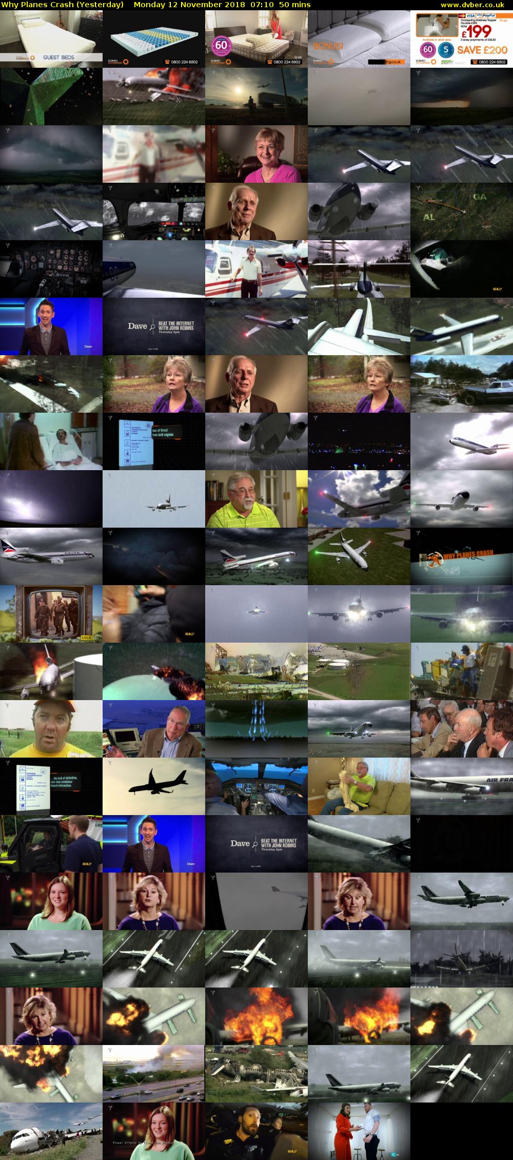 Why Planes Crash (Yesterday) Monday 12 November 2018 07:10 - 08:00