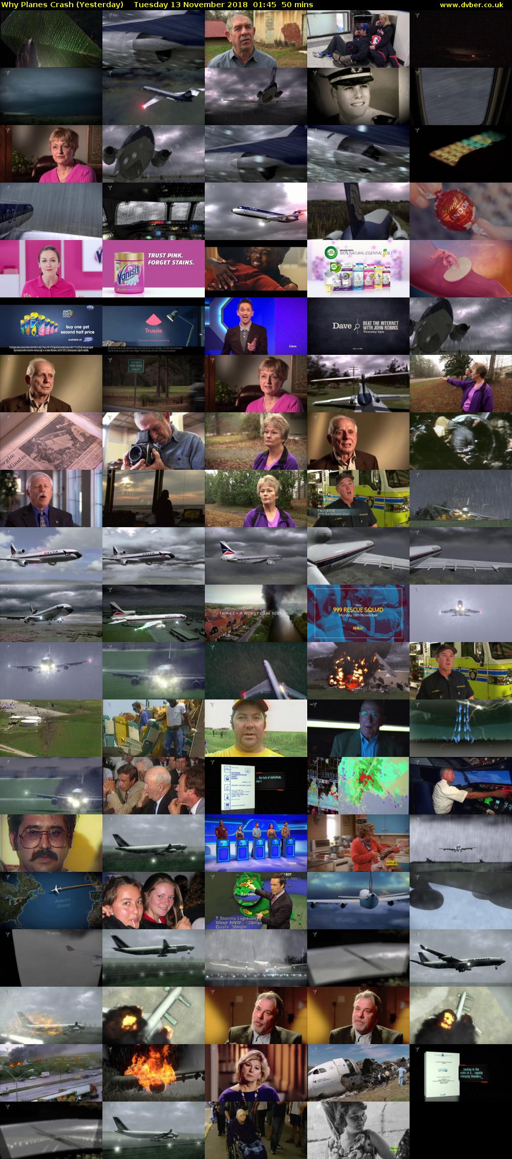 Why Planes Crash (Yesterday) Tuesday 13 November 2018 01:45 - 02:35