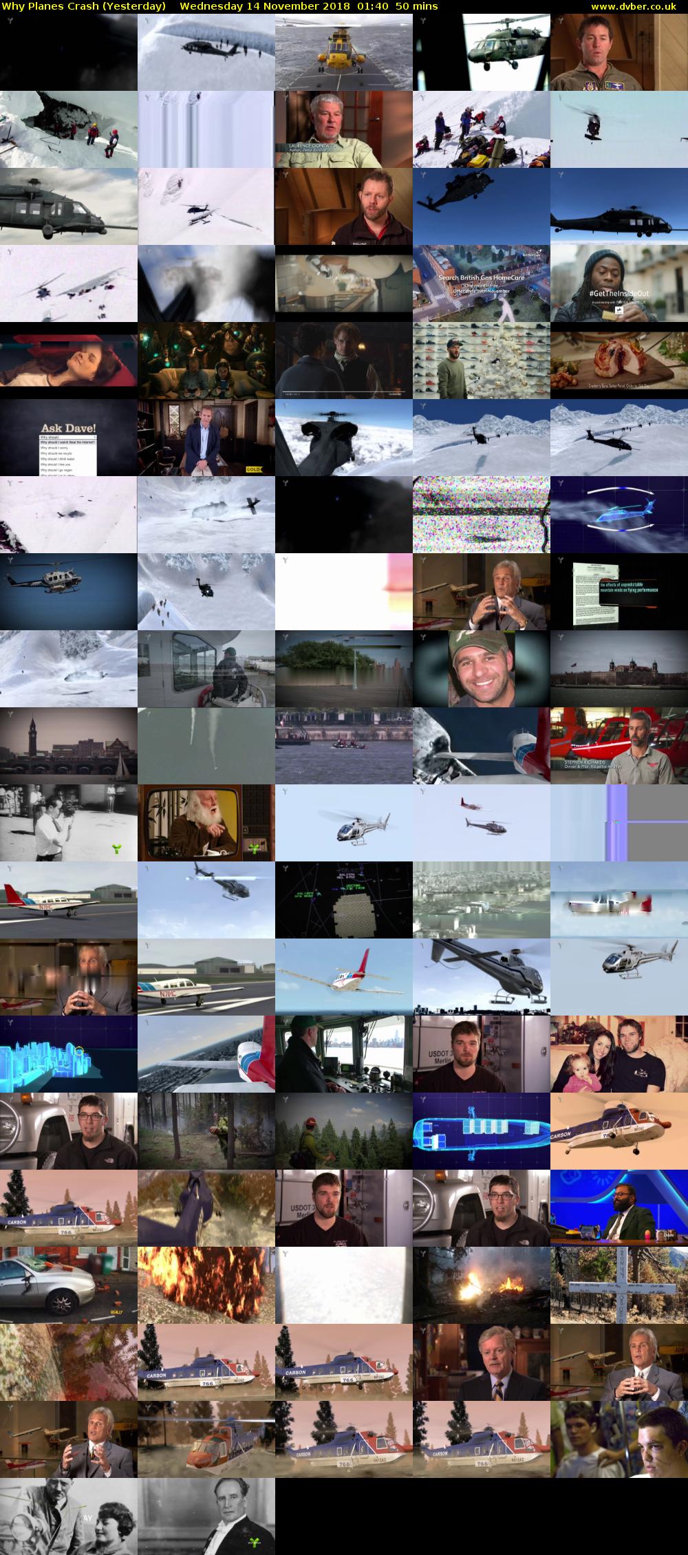 Why Planes Crash (Yesterday) Wednesday 14 November 2018 01:40 - 02:30