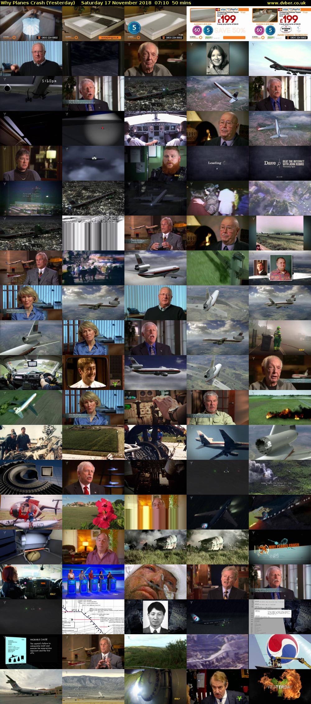 Why Planes Crash (Yesterday) Saturday 17 November 2018 07:10 - 08:00