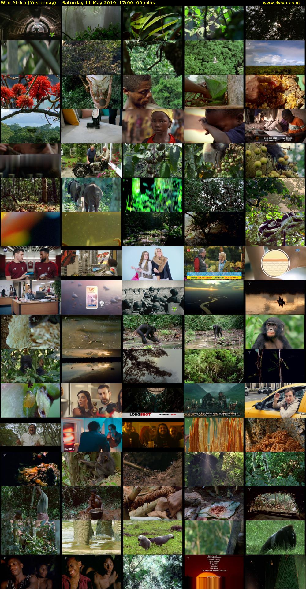Wild Africa (Yesterday) Saturday 11 May 2019 17:00 - 18:00