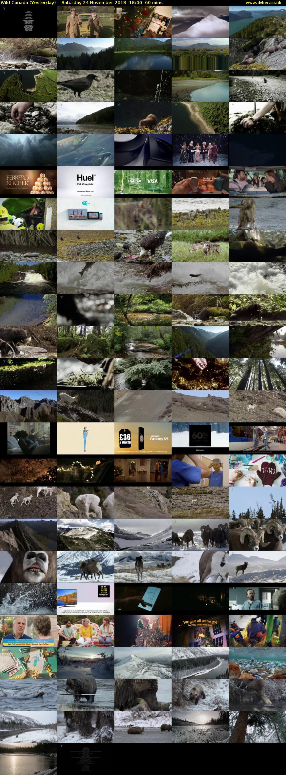 Wild Canada (Yesterday) Saturday 24 November 2018 18:00 - 19:00