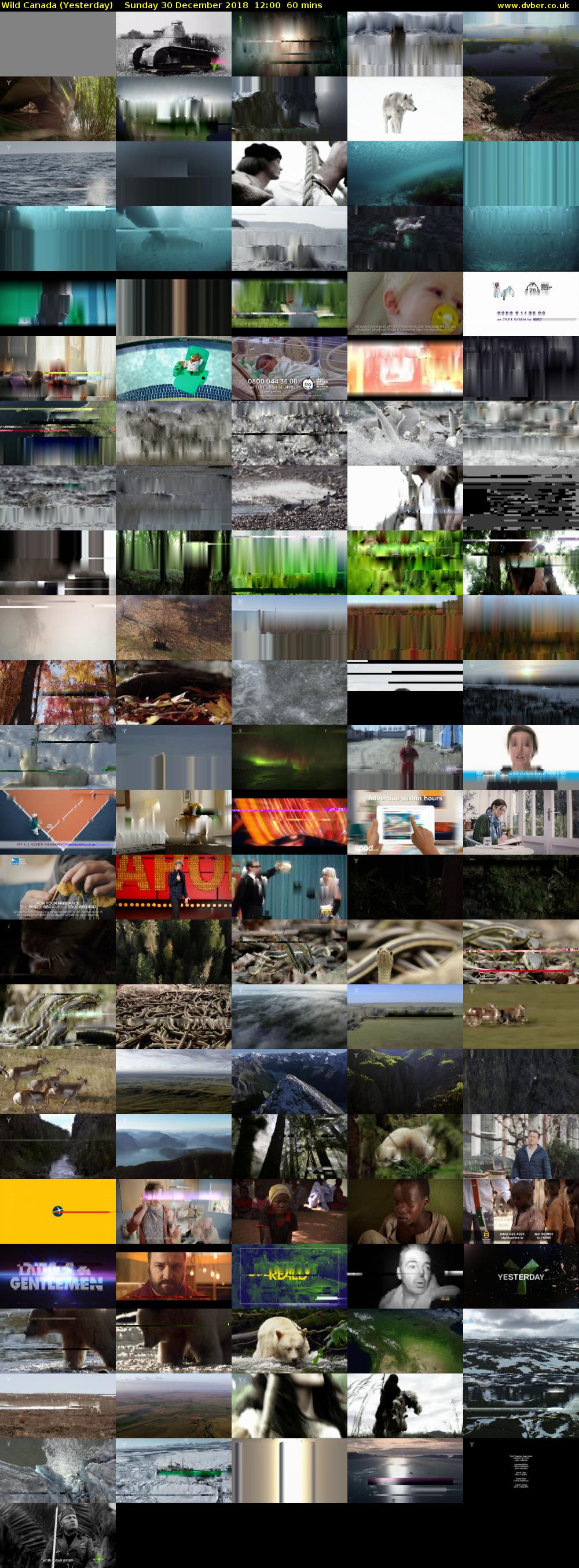 Wild Canada (Yesterday) Sunday 30 December 2018 12:00 - 13:00