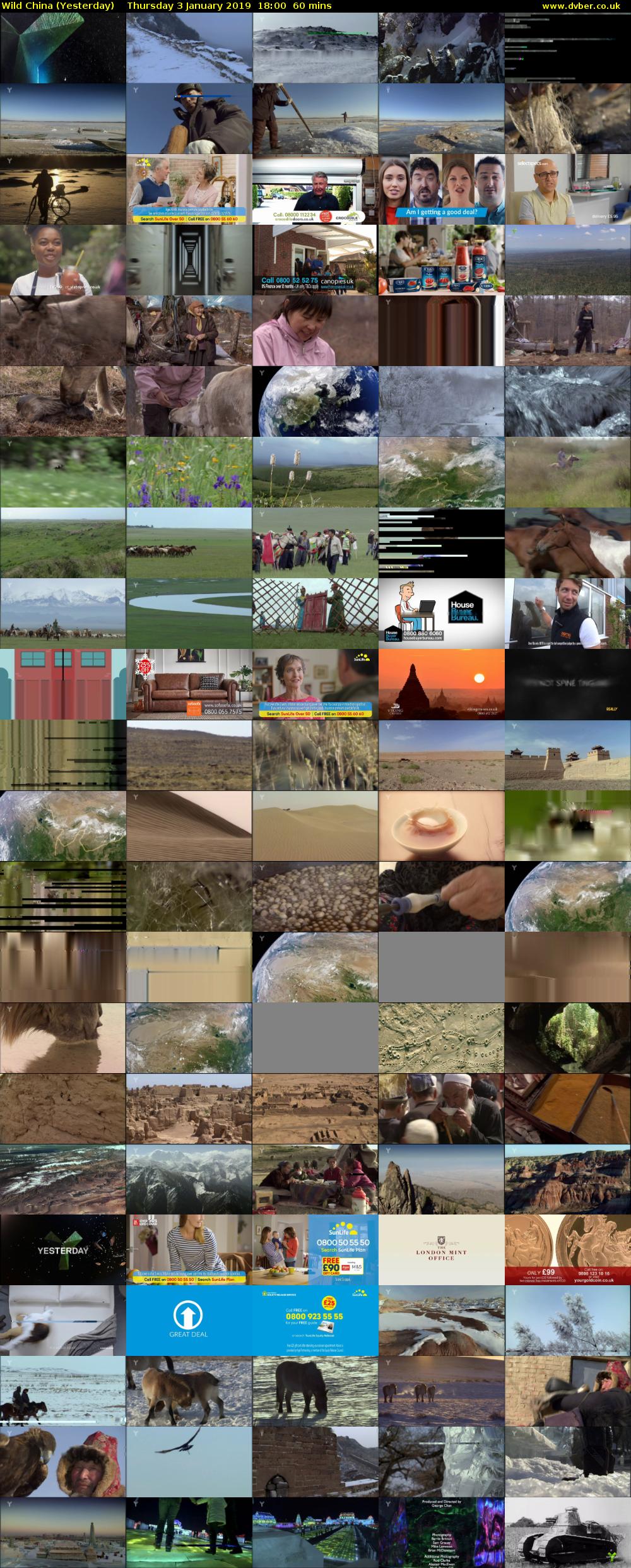 Wild China (Yesterday) Thursday 3 January 2019 18:00 - 19:00