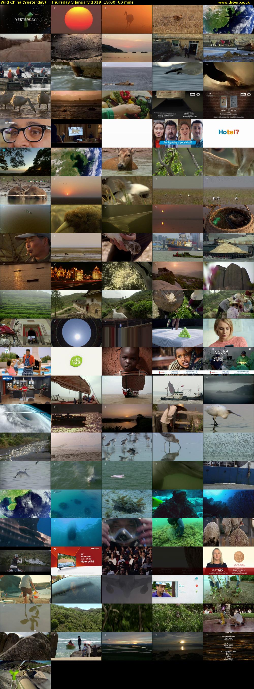 Wild China (Yesterday) Thursday 3 January 2019 19:00 - 20:00