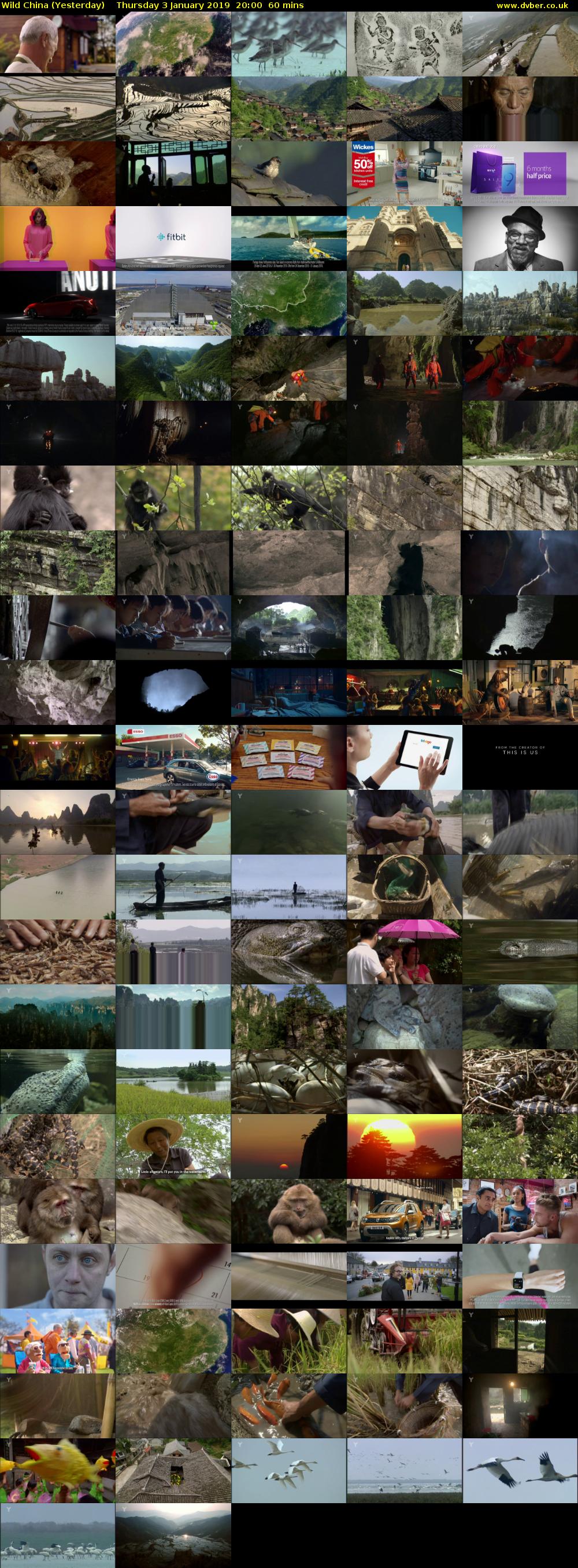 Wild China (Yesterday) Thursday 3 January 2019 20:00 - 21:00