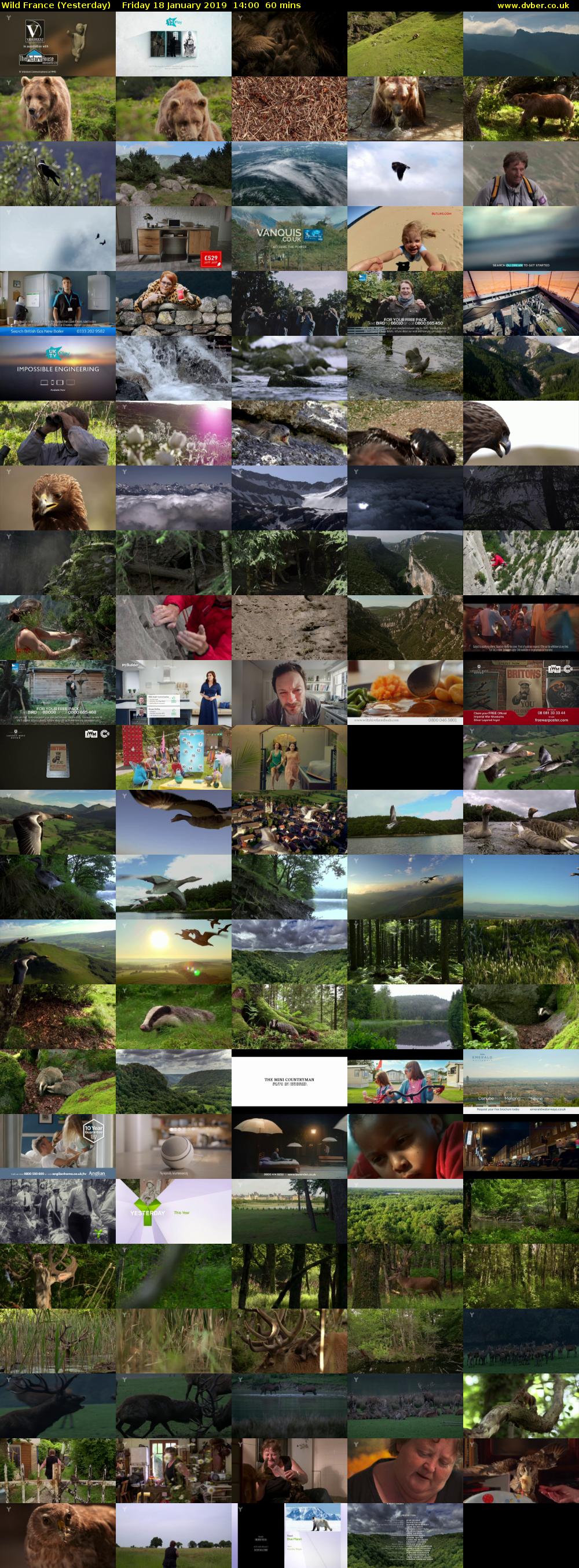 Wild France (Yesterday) Friday 18 January 2019 14:00 - 15:00
