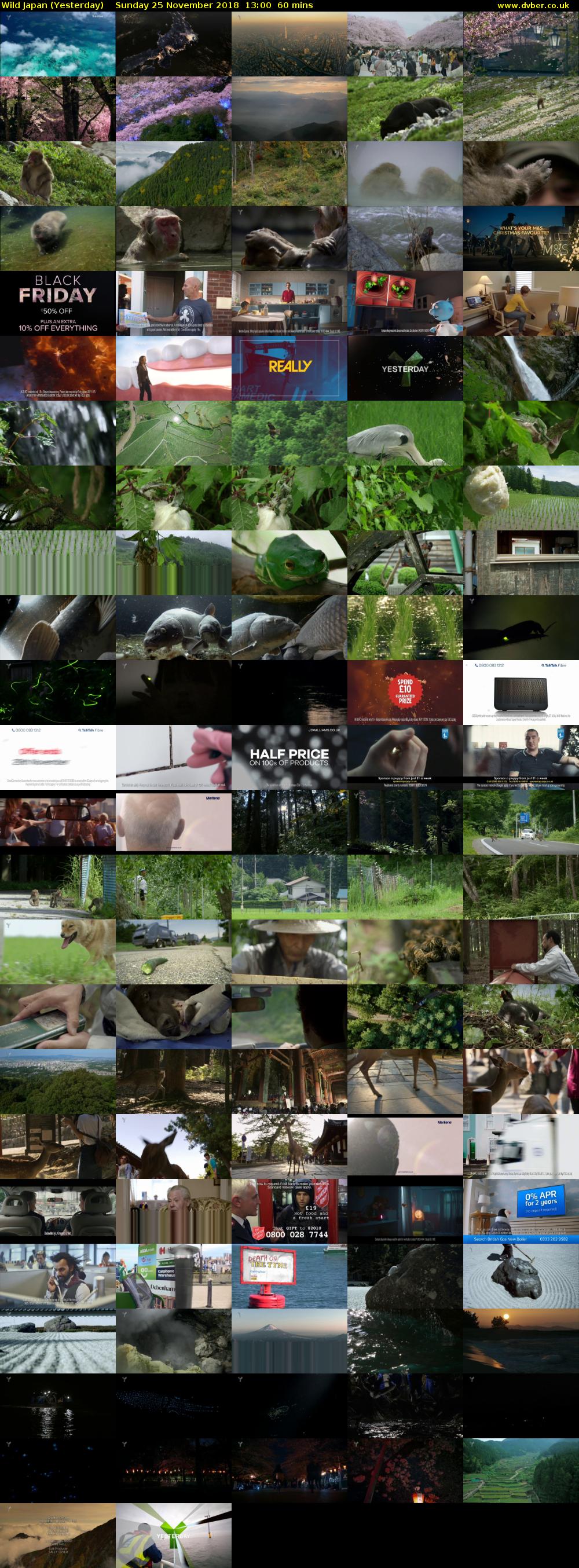 Wild Japan (Yesterday) Sunday 25 November 2018 13:00 - 14:00