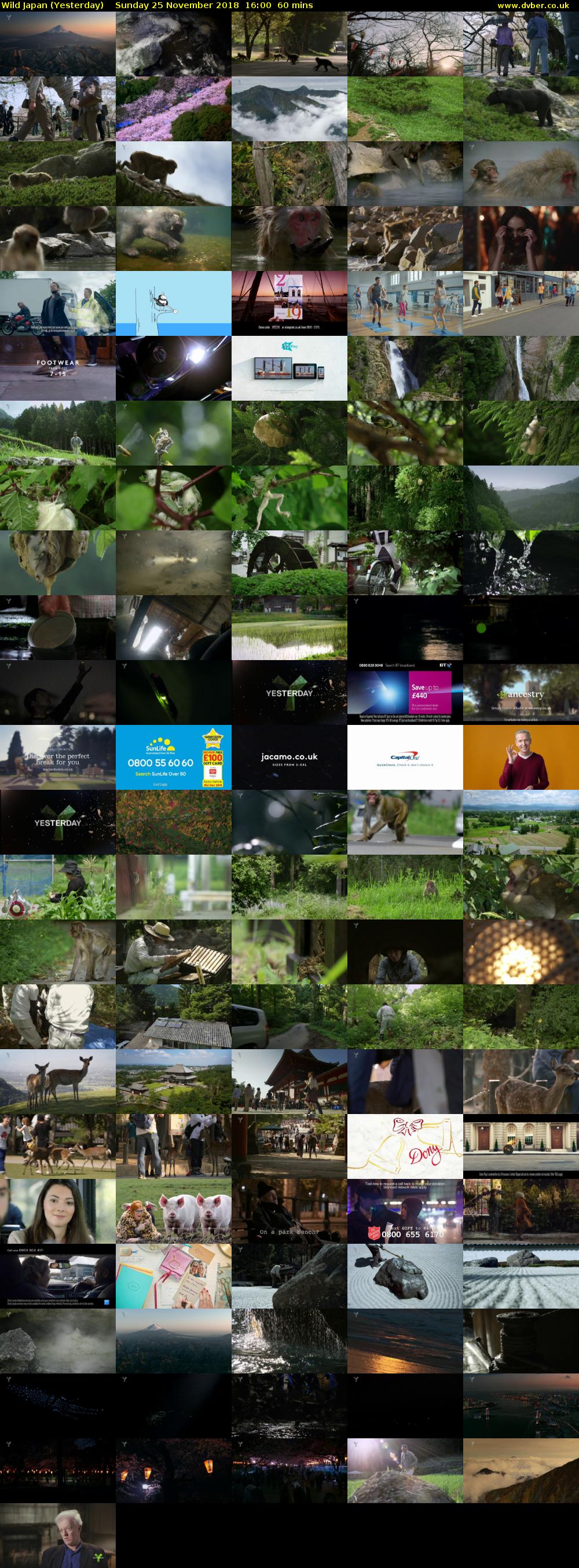 Wild Japan (Yesterday) Sunday 25 November 2018 16:00 - 17:00