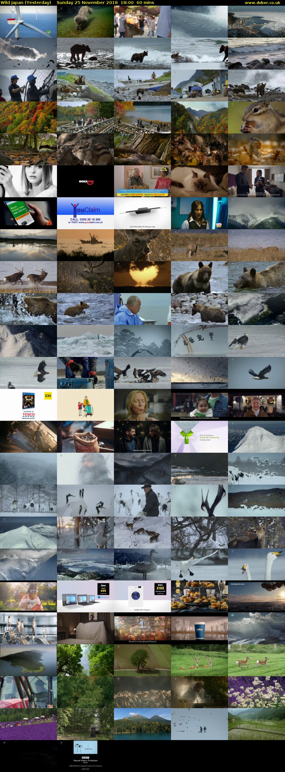 Wild Japan (Yesterday) Sunday 25 November 2018 18:00 - 19:00