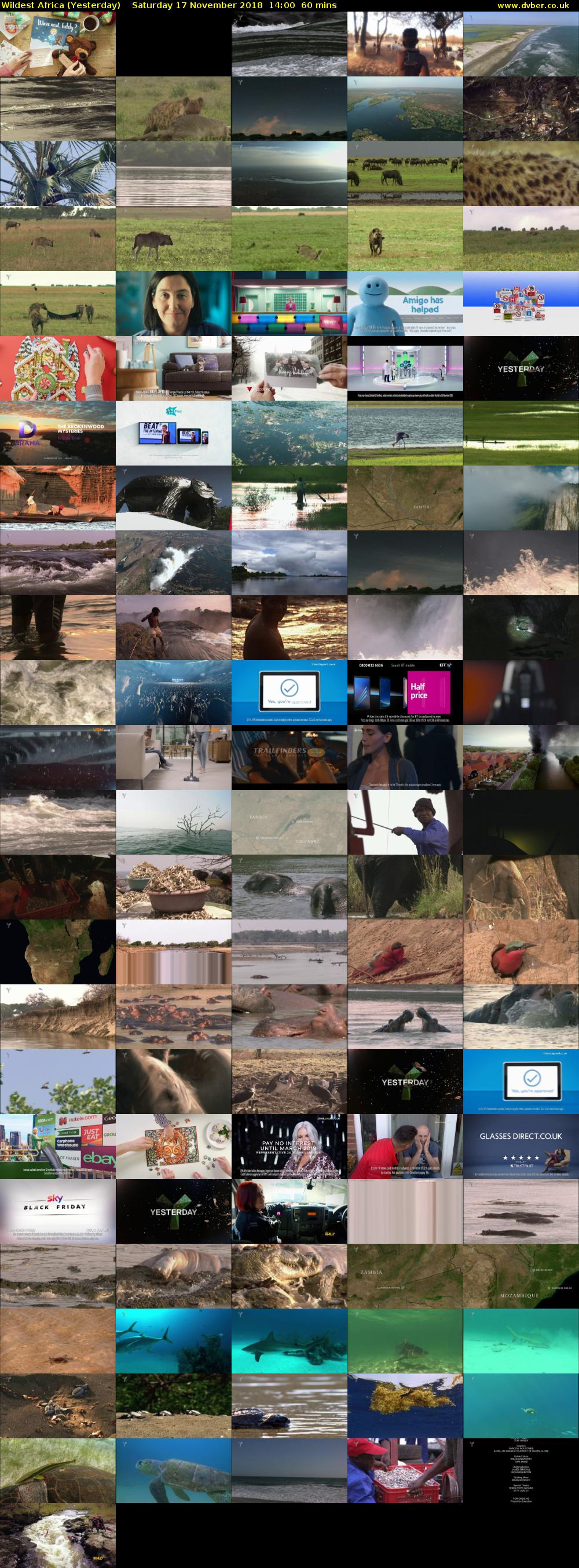 Wildest Africa (Yesterday) Saturday 17 November 2018 14:00 - 15:00