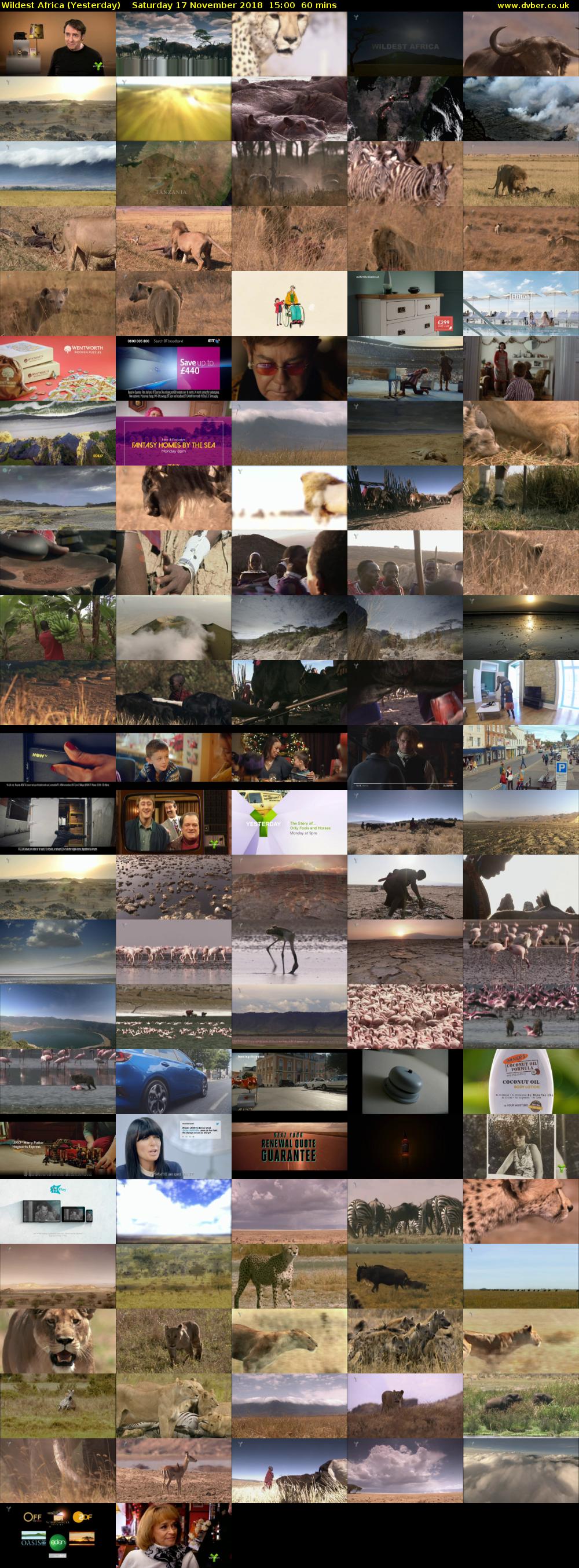 Wildest Africa (Yesterday) Saturday 17 November 2018 15:00 - 16:00