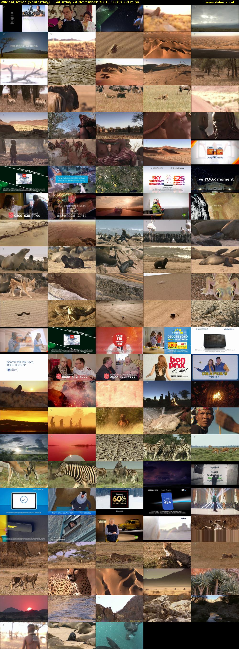 Wildest Africa (Yesterday) Saturday 24 November 2018 16:00 - 17:00