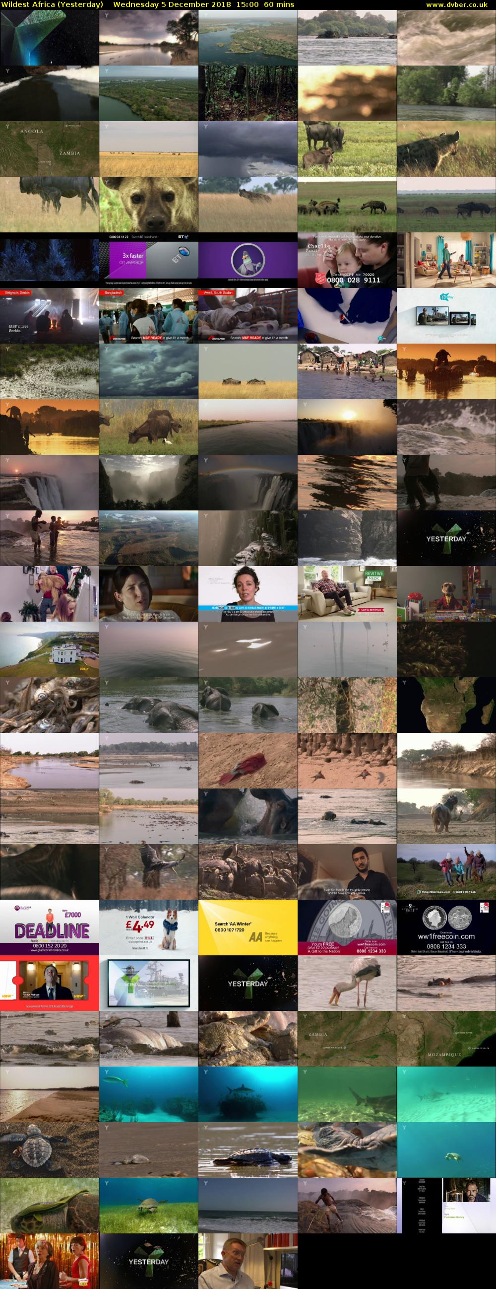 Wildest Africa (Yesterday) Wednesday 5 December 2018 15:00 - 16:00
