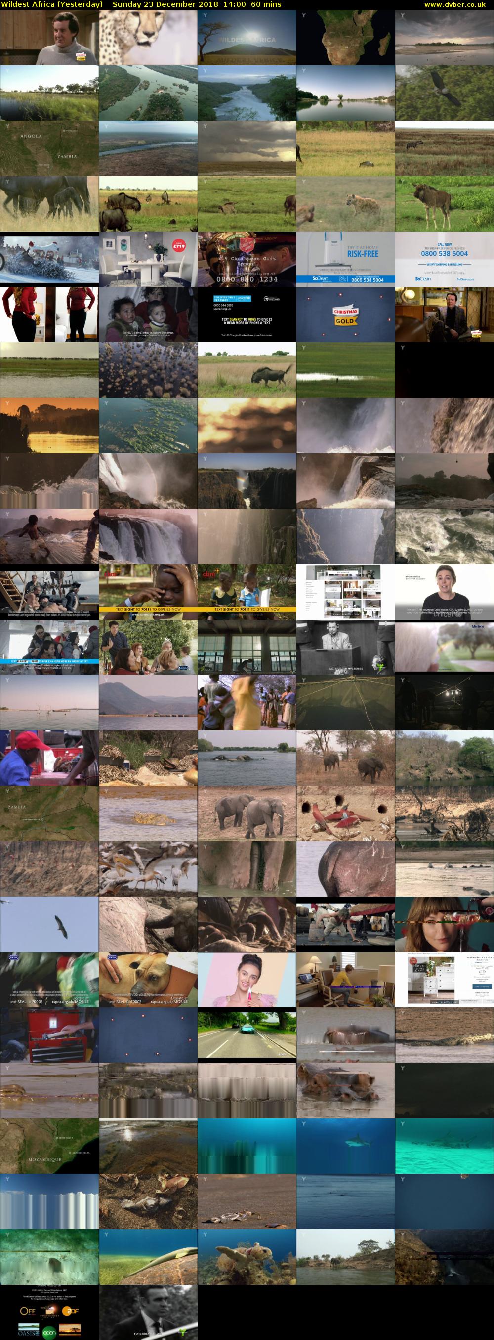 Wildest Africa (Yesterday) Sunday 23 December 2018 14:00 - 15:00