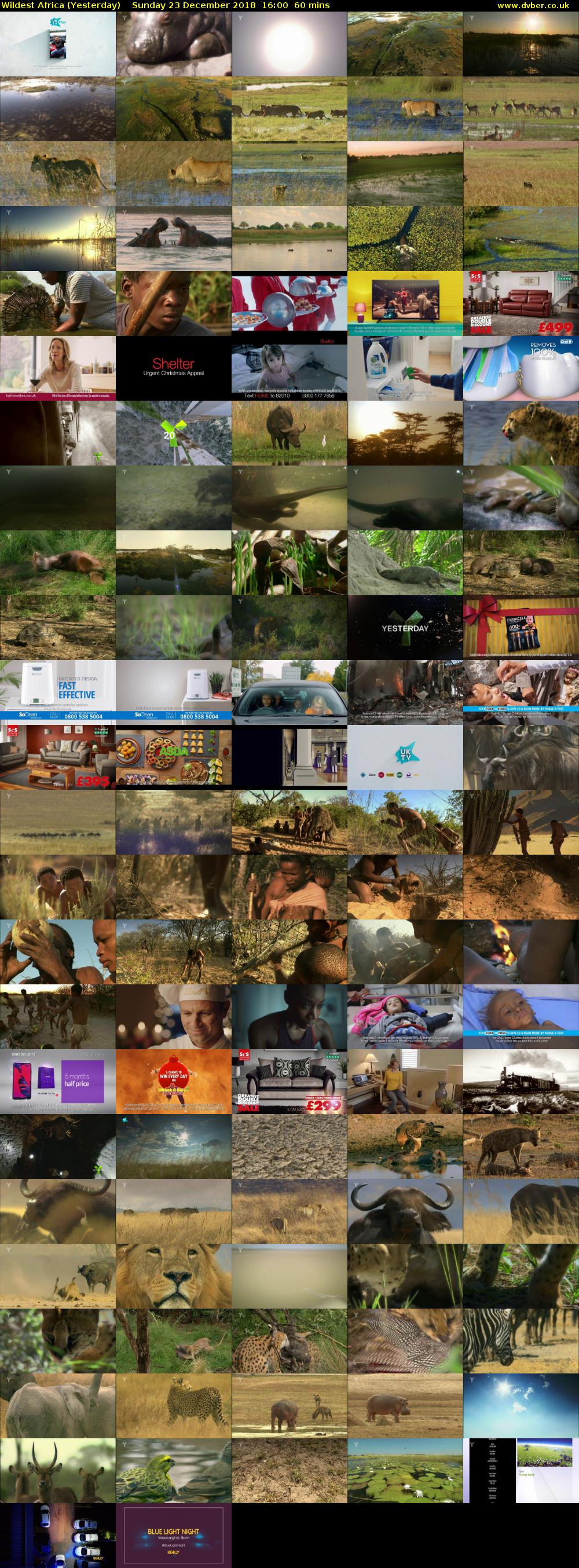 Wildest Africa (Yesterday) Sunday 23 December 2018 16:00 - 17:00