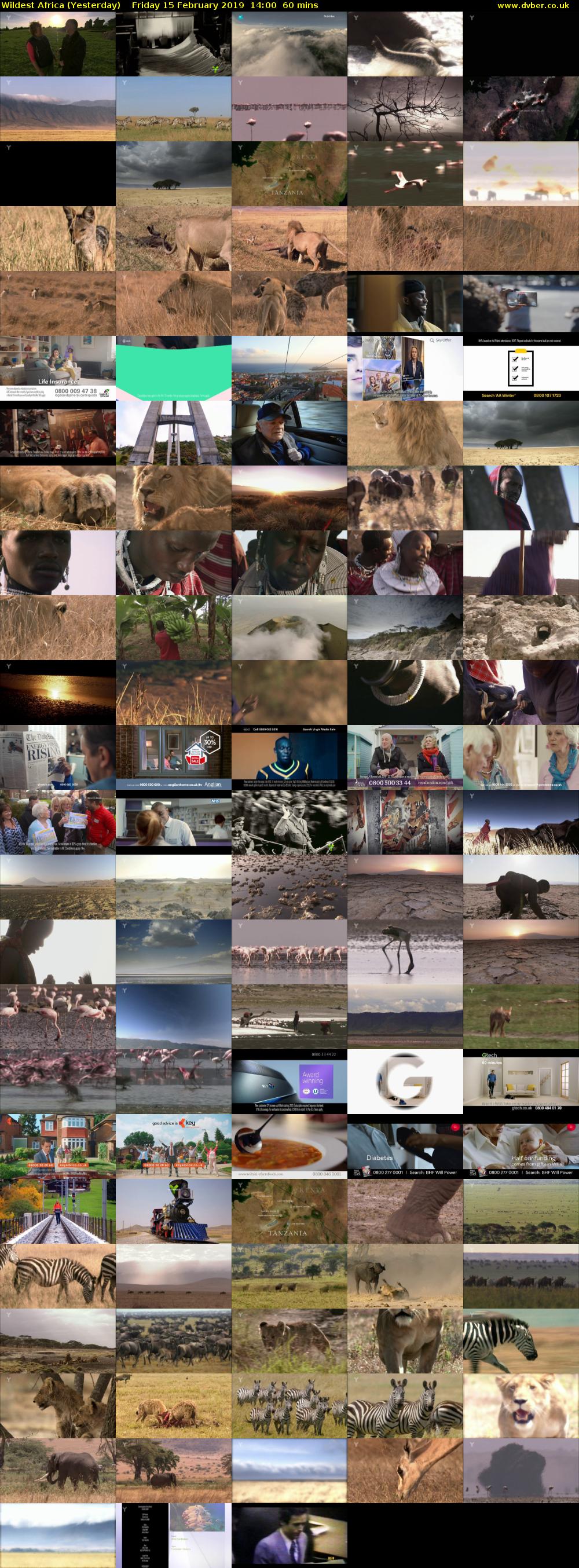 Wildest Africa (Yesterday) Friday 15 February 2019 14:00 - 15:00