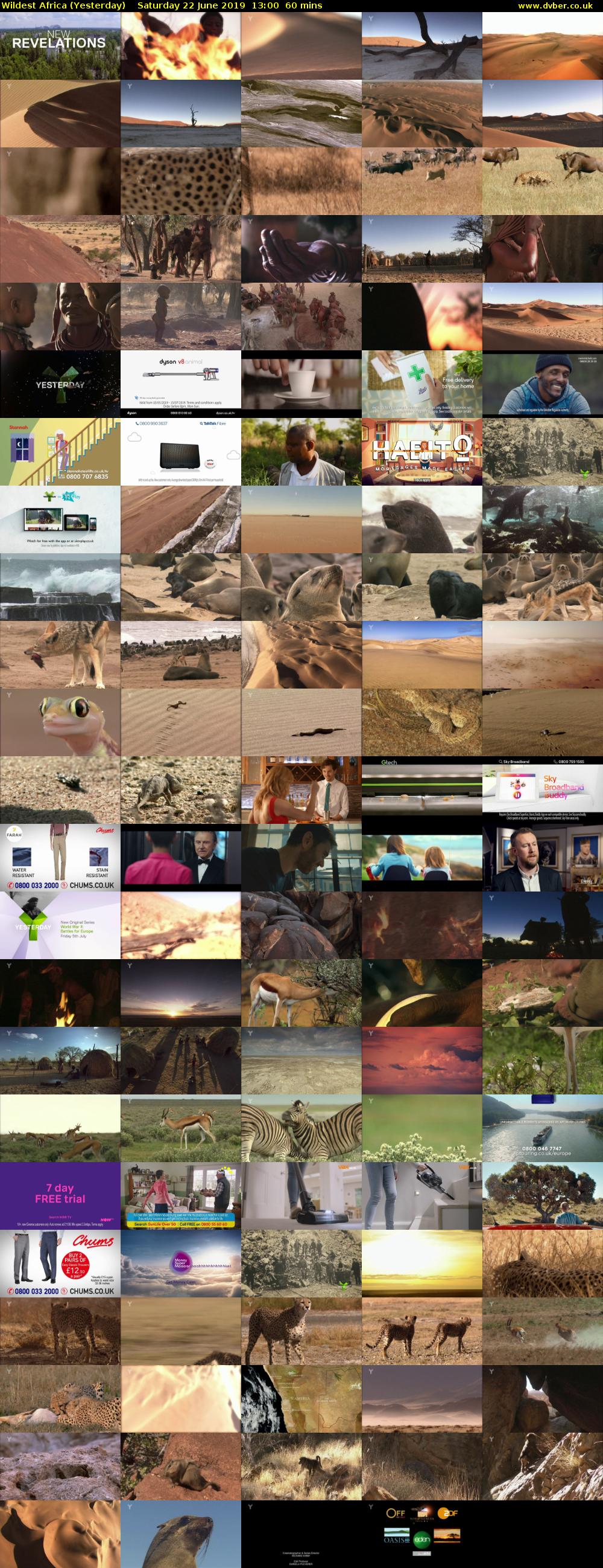 Wildest Africa (Yesterday) Saturday 22 June 2019 13:00 - 14:00