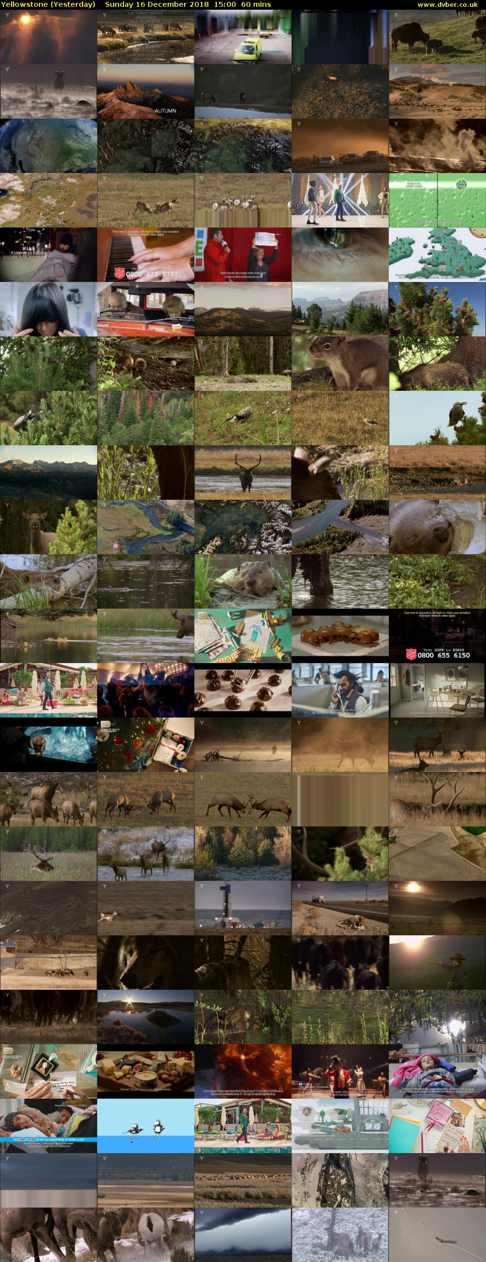 Yellowstone (Yesterday) Sunday 16 December 2018 15:00 - 16:00