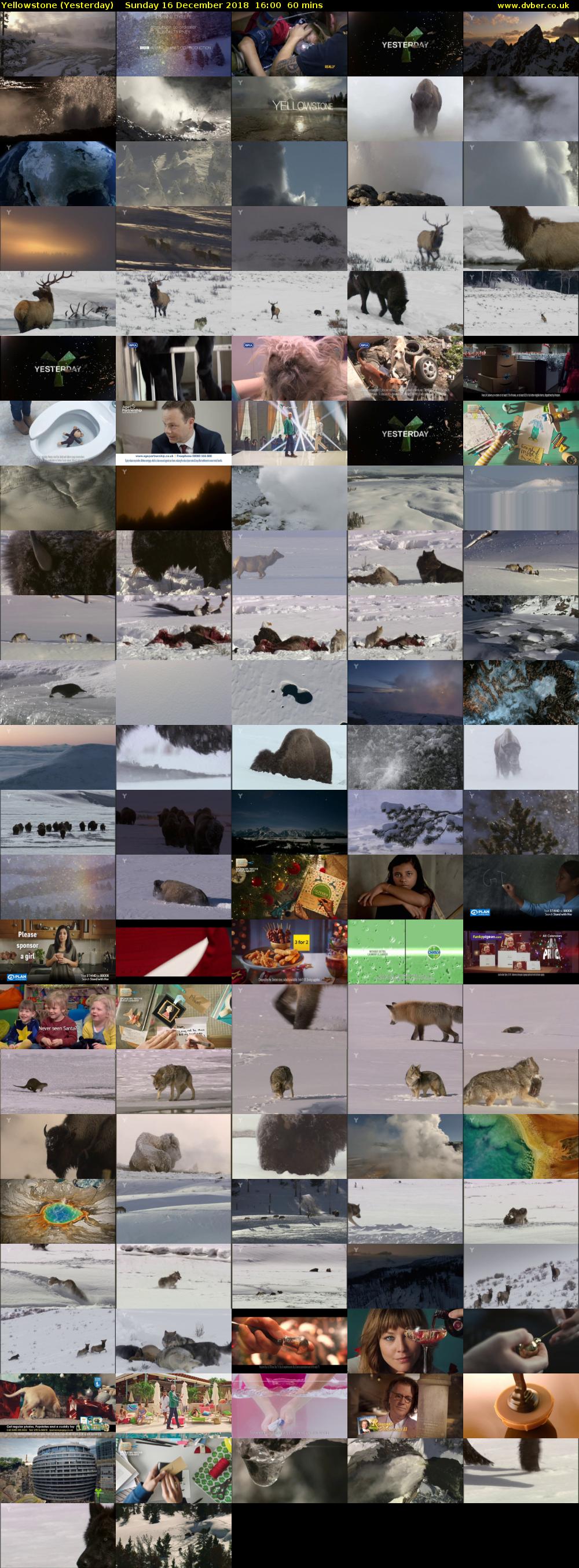 Yellowstone (Yesterday) Sunday 16 December 2018 16:00 - 17:00