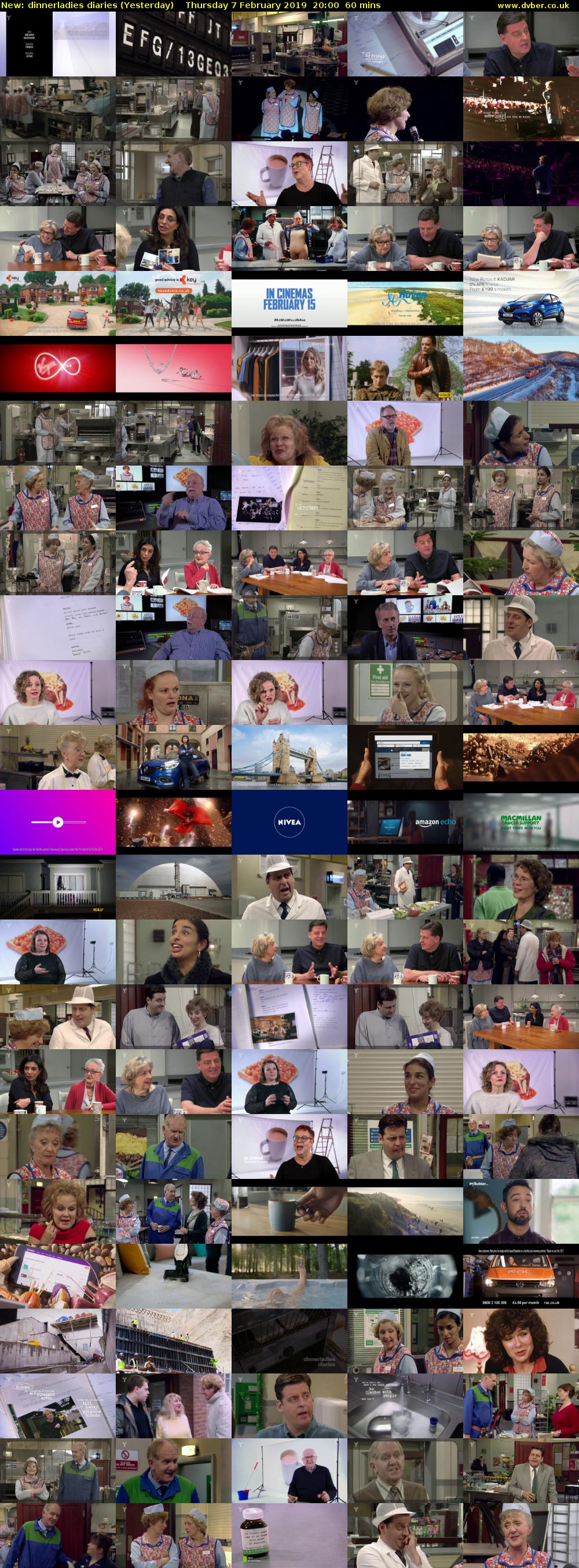 dinnerladies diaries (Yesterday) Thursday 7 February 2019 20:00 - 21:00